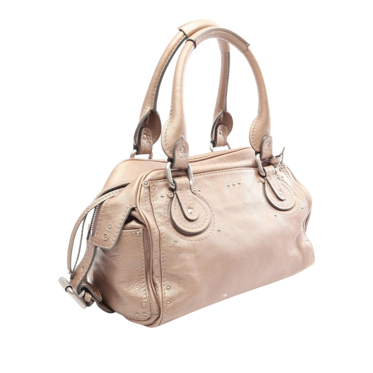 Chloé Metallic Leather Paddington — Gold