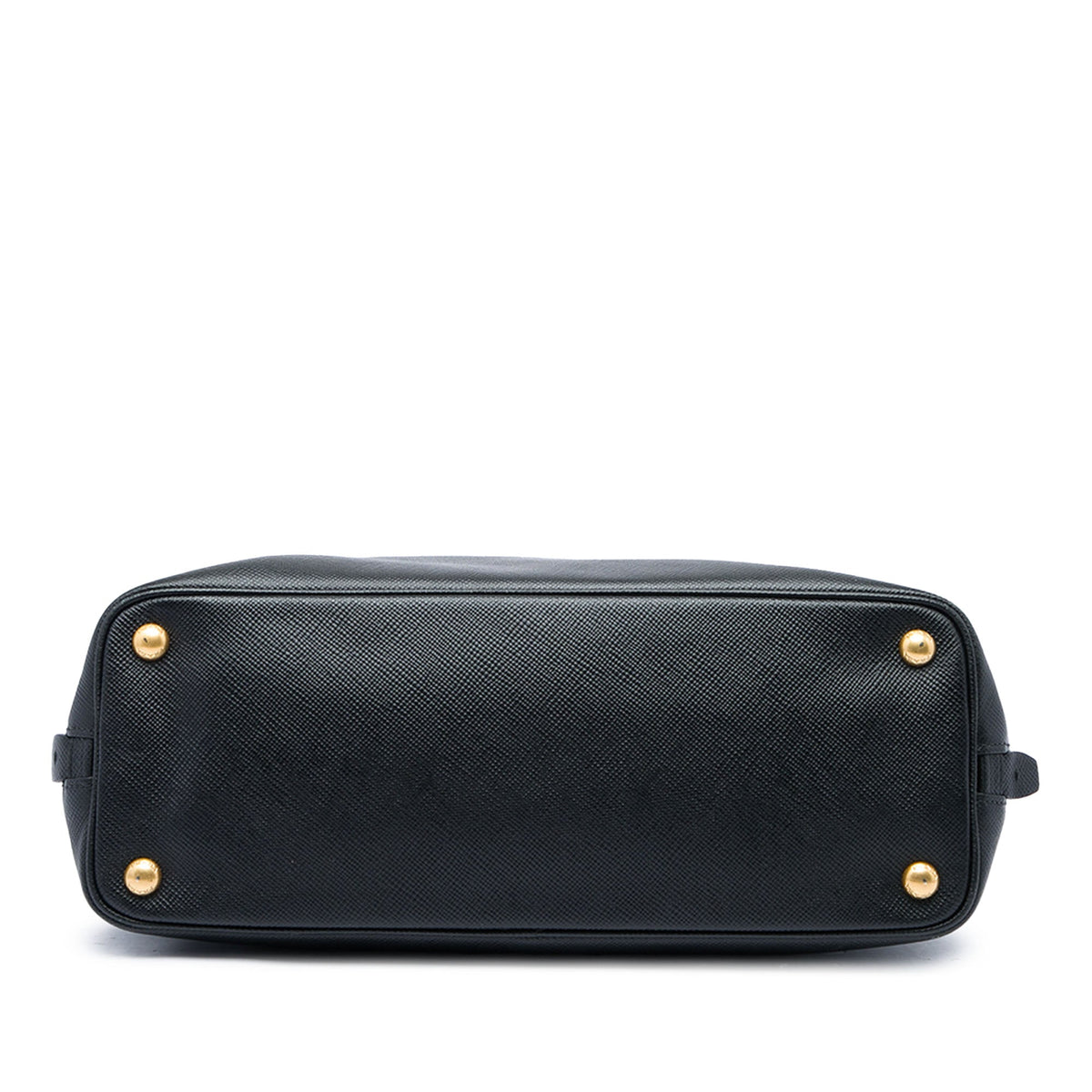Prada Saffiano Side Zip Convertible Tote — Black