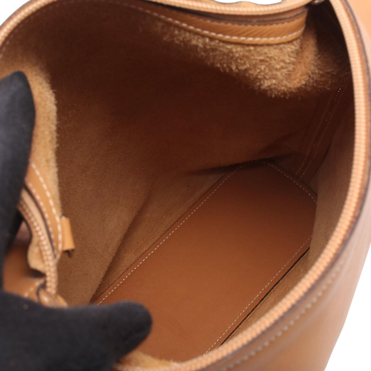 LOEWE Leather Shoulder Bag — Beige