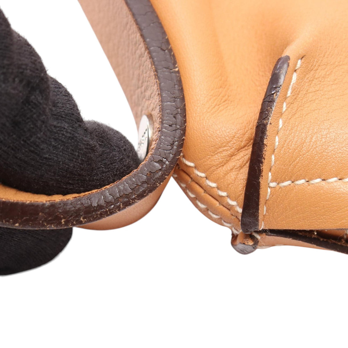 LOEWE Leather Shoulder Bag — Beige