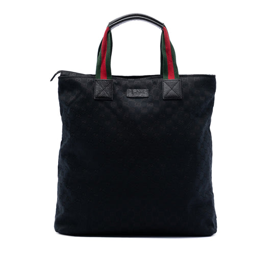 Gucci GG Canvas Web Vertical Tote