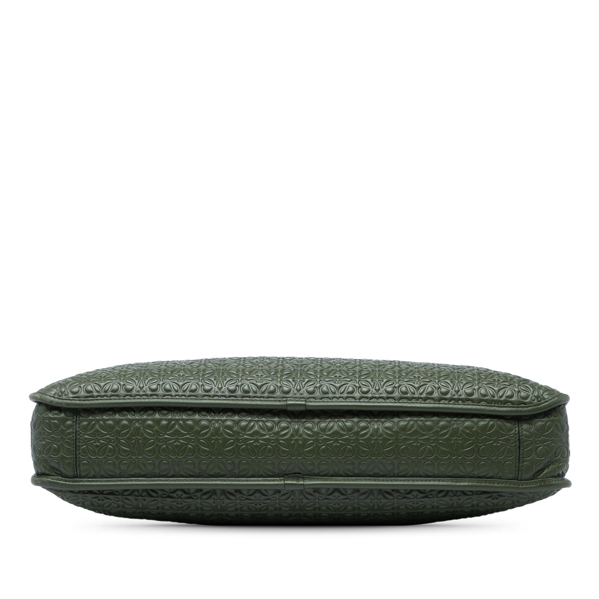LOEWE Anagram Embossed Leather Toledo Briefcase — Green