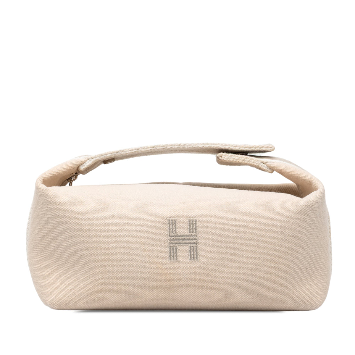 Hermès Small Toile Bride A Brac Case — Beige