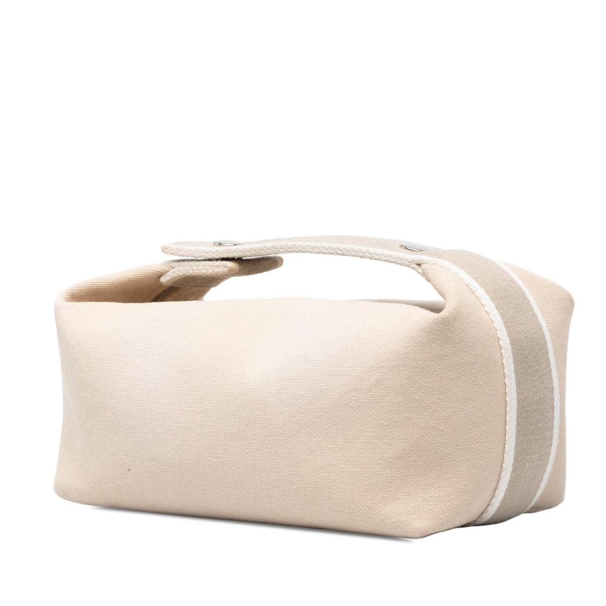 Hermès Small Toile Bride A Brac Case — Beige