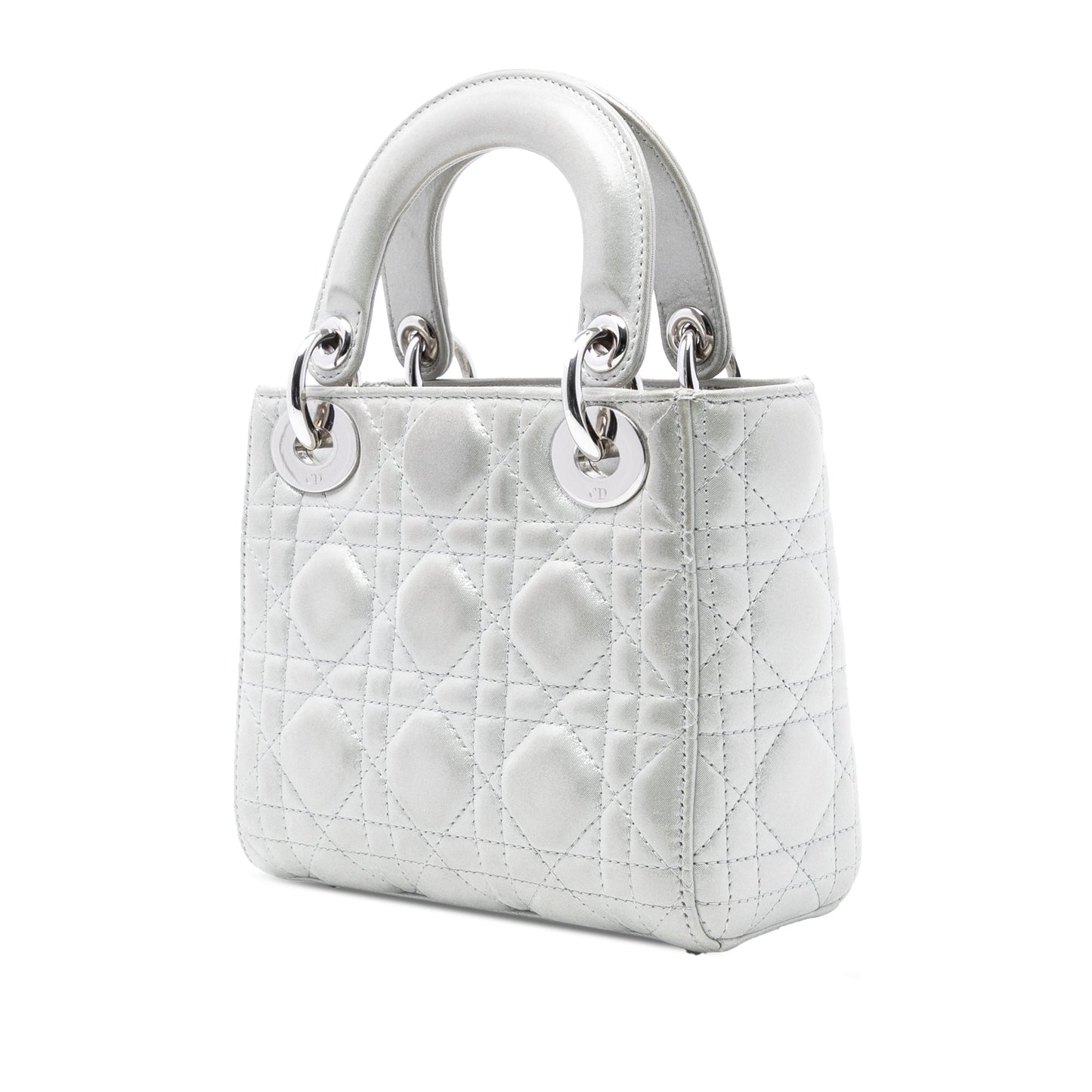 Dior Mini Iridescent Lambskin Cannage Lady Dior