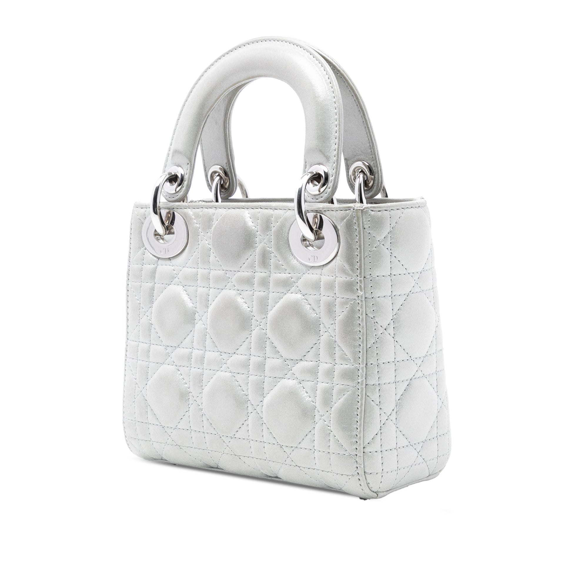 Dior Mini Iridescent Lambskin Cannage Lady Dior