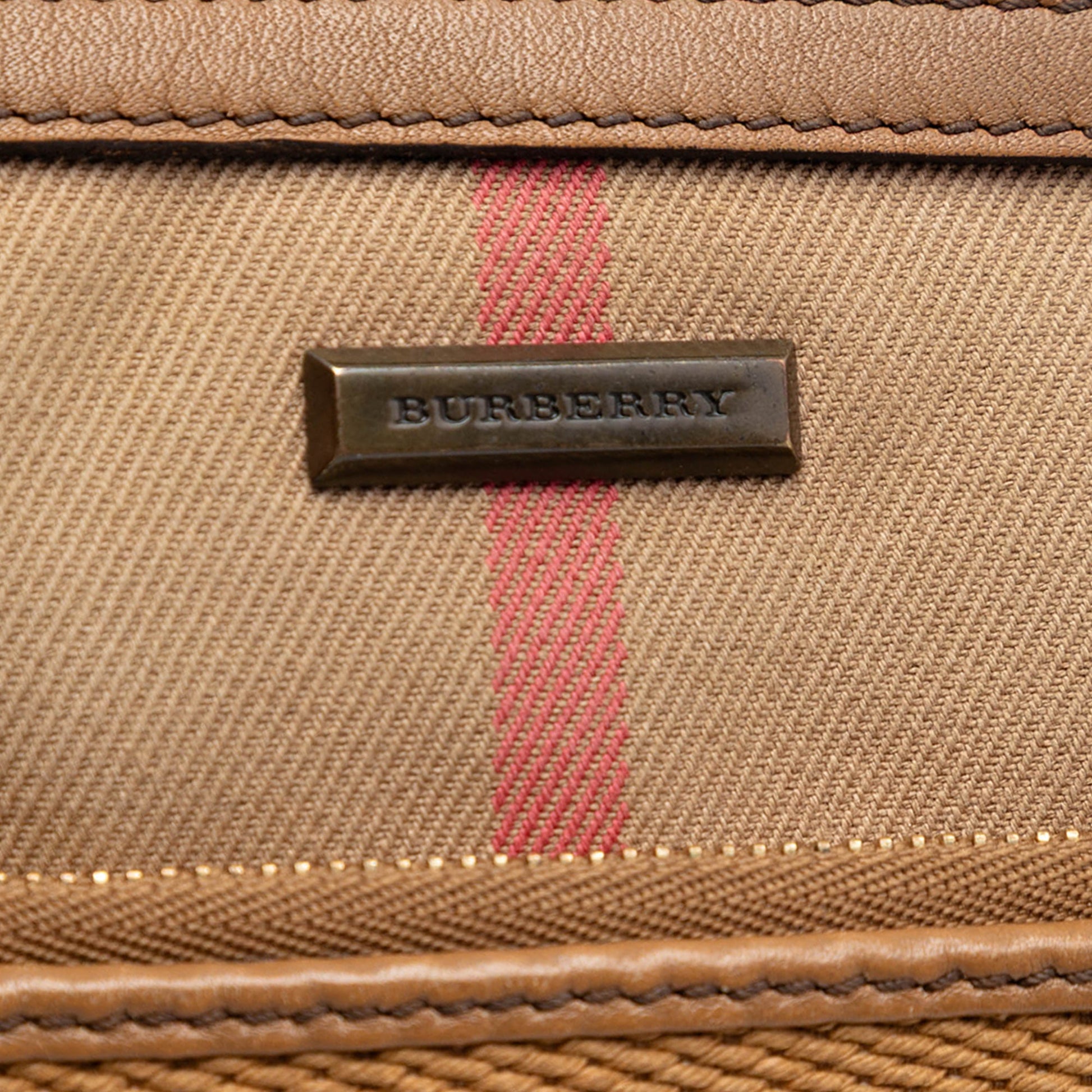 Burberry House Check Canvas Wristlet Clutch