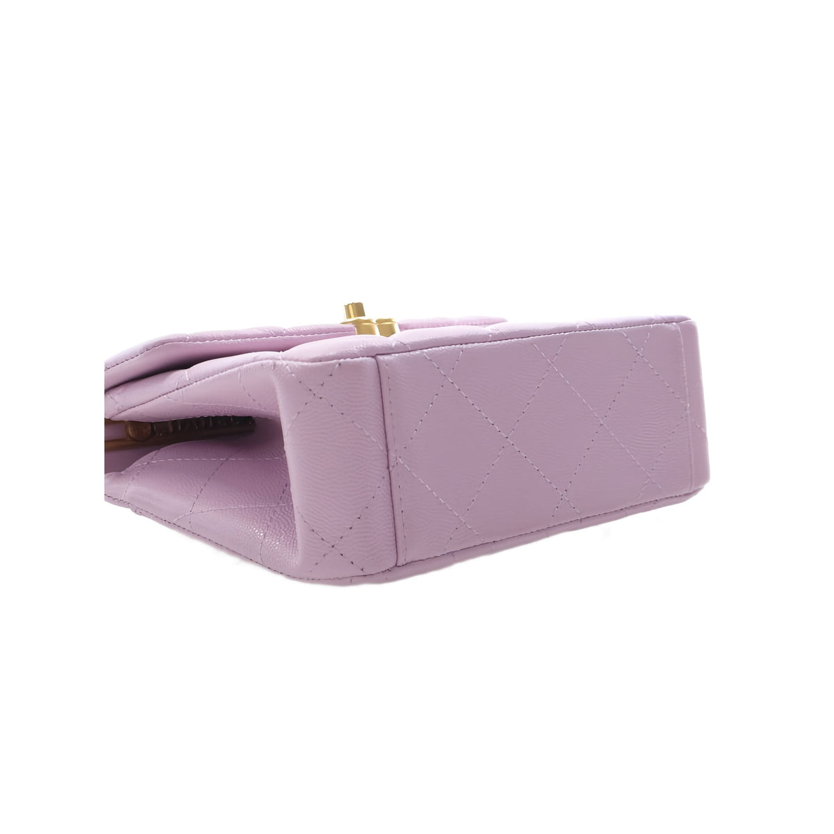 Chanel Mini Quilted Caviar 31 Rue Cambon Top Handle Bag — Purple