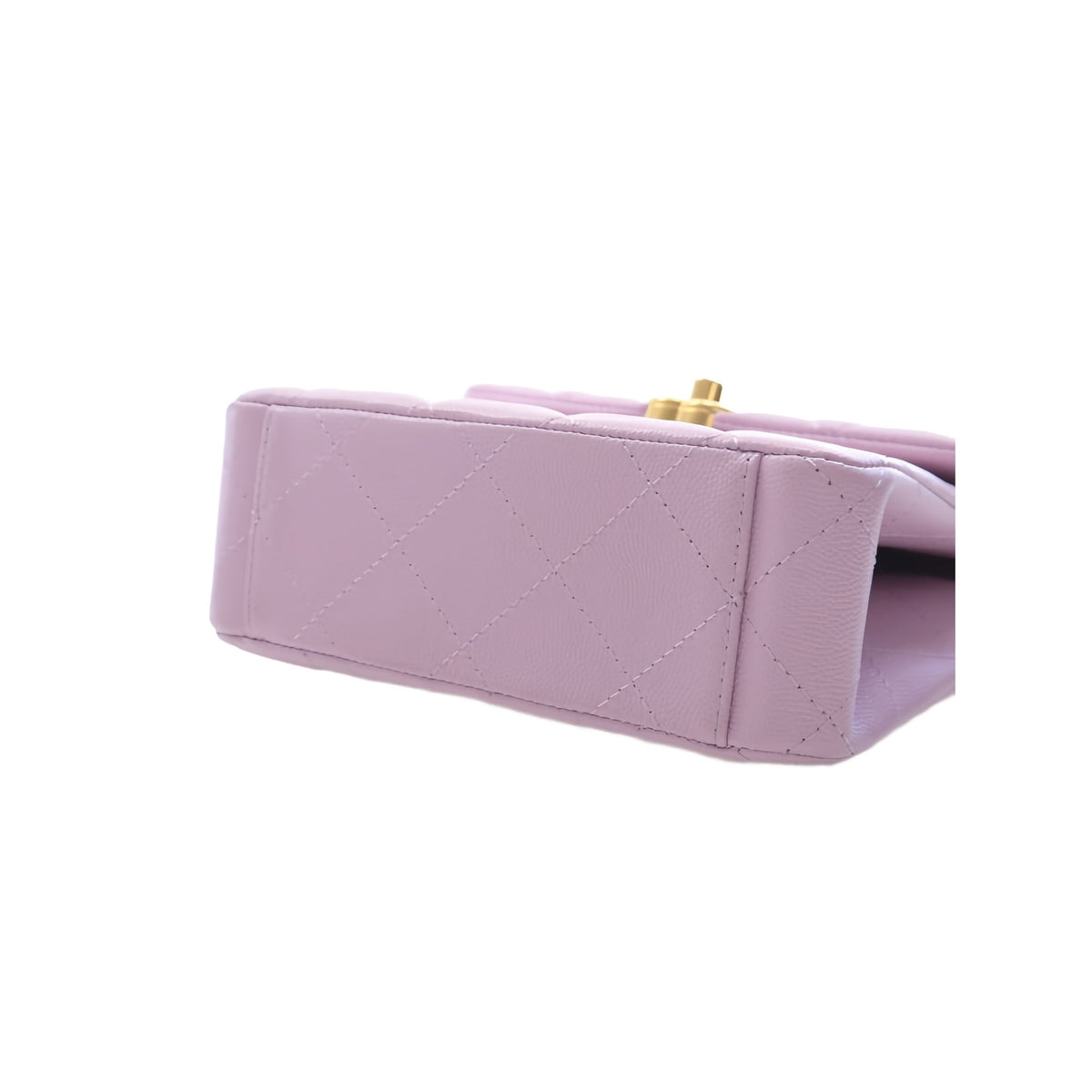 Chanel Mini Quilted Caviar 31 Rue Cambon Top Handle Bag — Purple