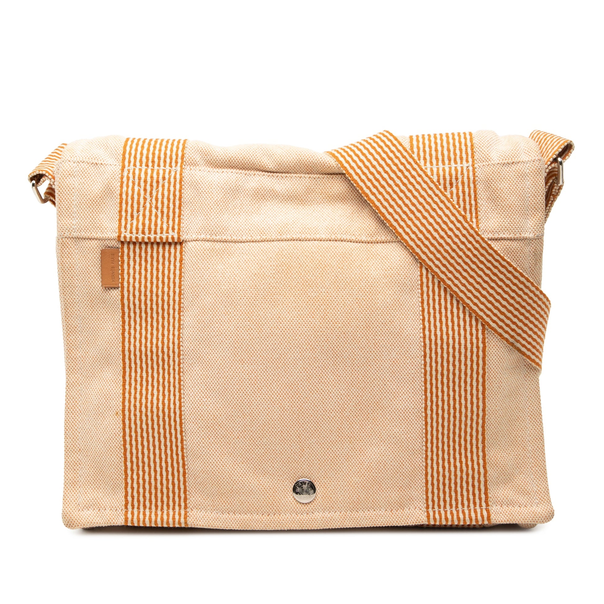 Hermès Canvas Fourre Tout Besace MM
