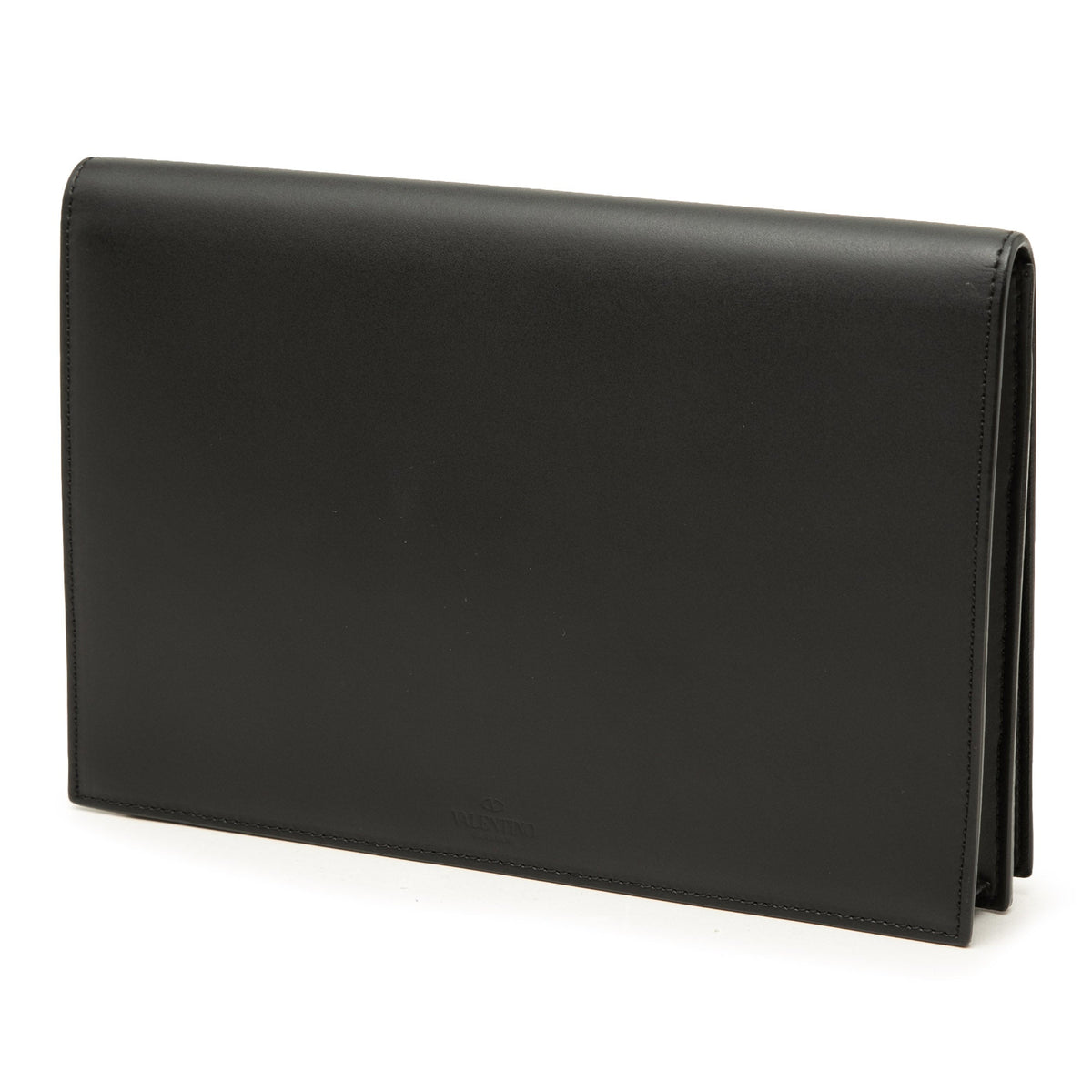 Valentino Leather VLTN Flap Clutch