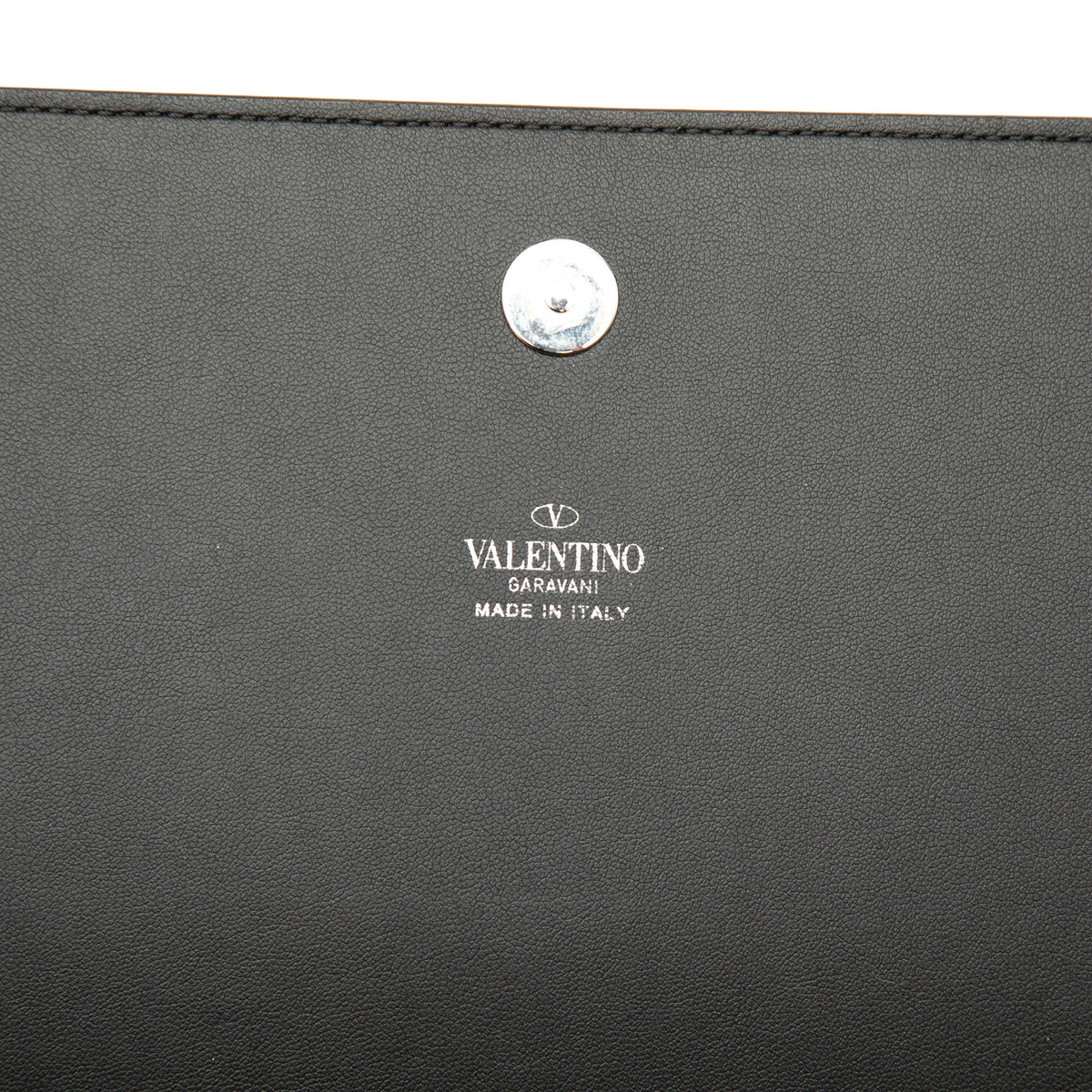 Valentino Leather VLTN Flap Clutch