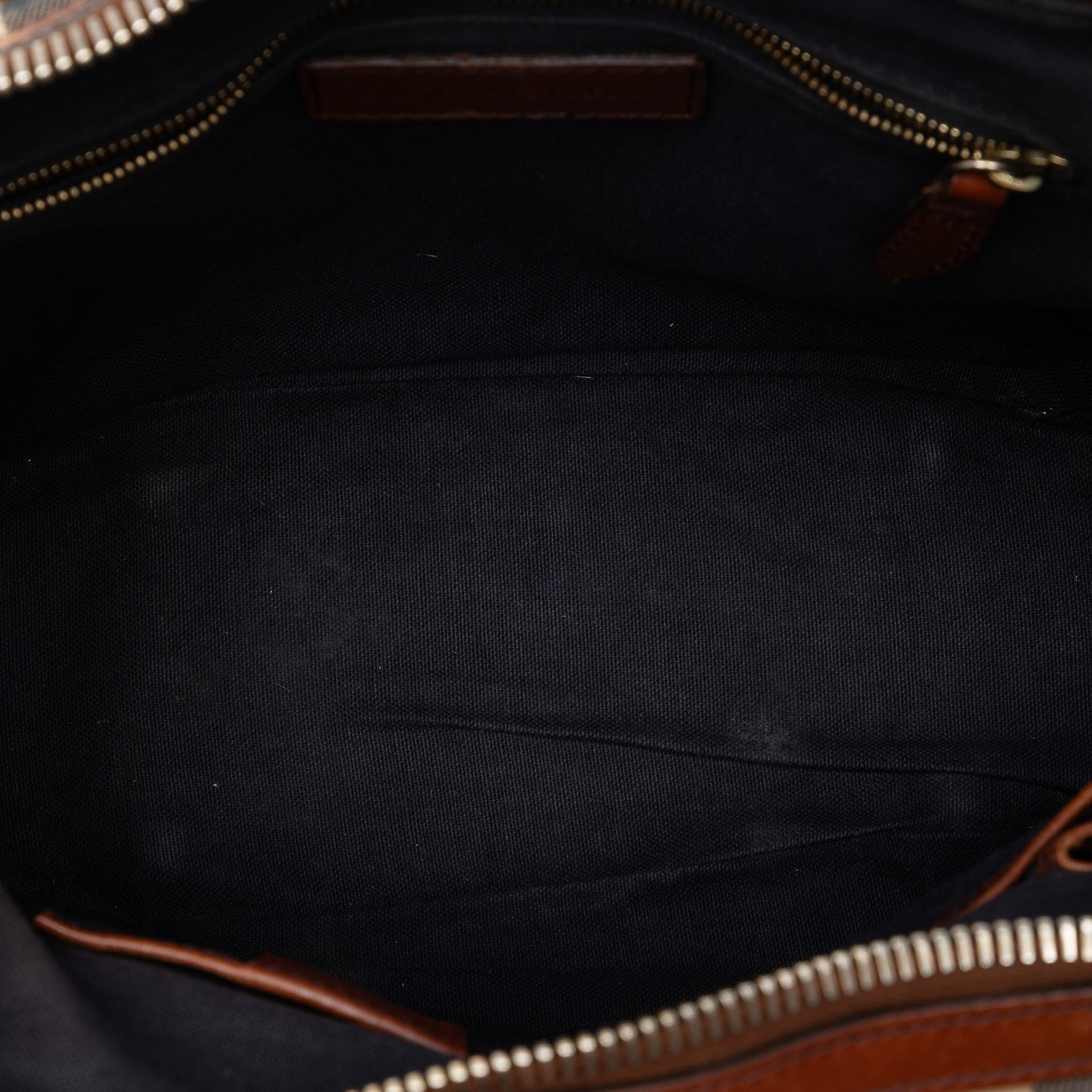 Burberry Small Leather Trimmed House Check Canvas Bridle Orchard Satchel