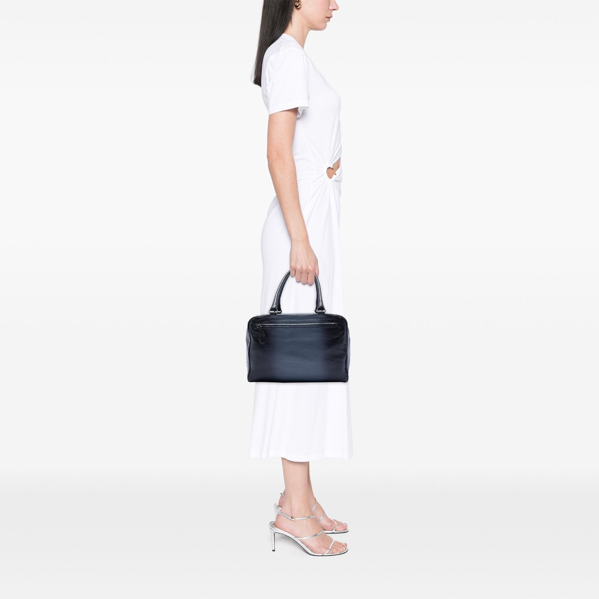 Bottega Veneta Medium Goatskin Madras Sfumato Brera Handbag