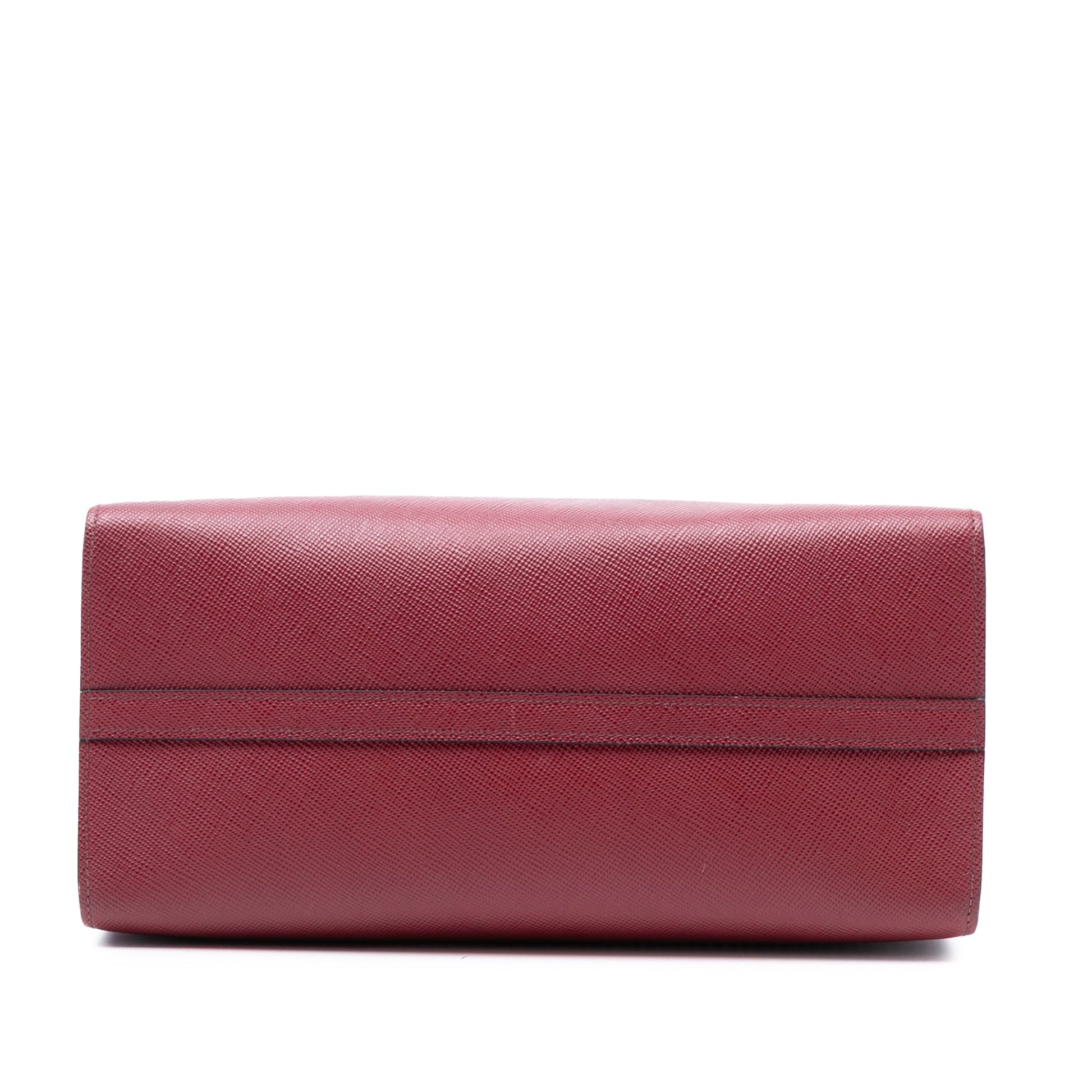 Medium Saffiano Cuir Monochrome Top Handle Tote