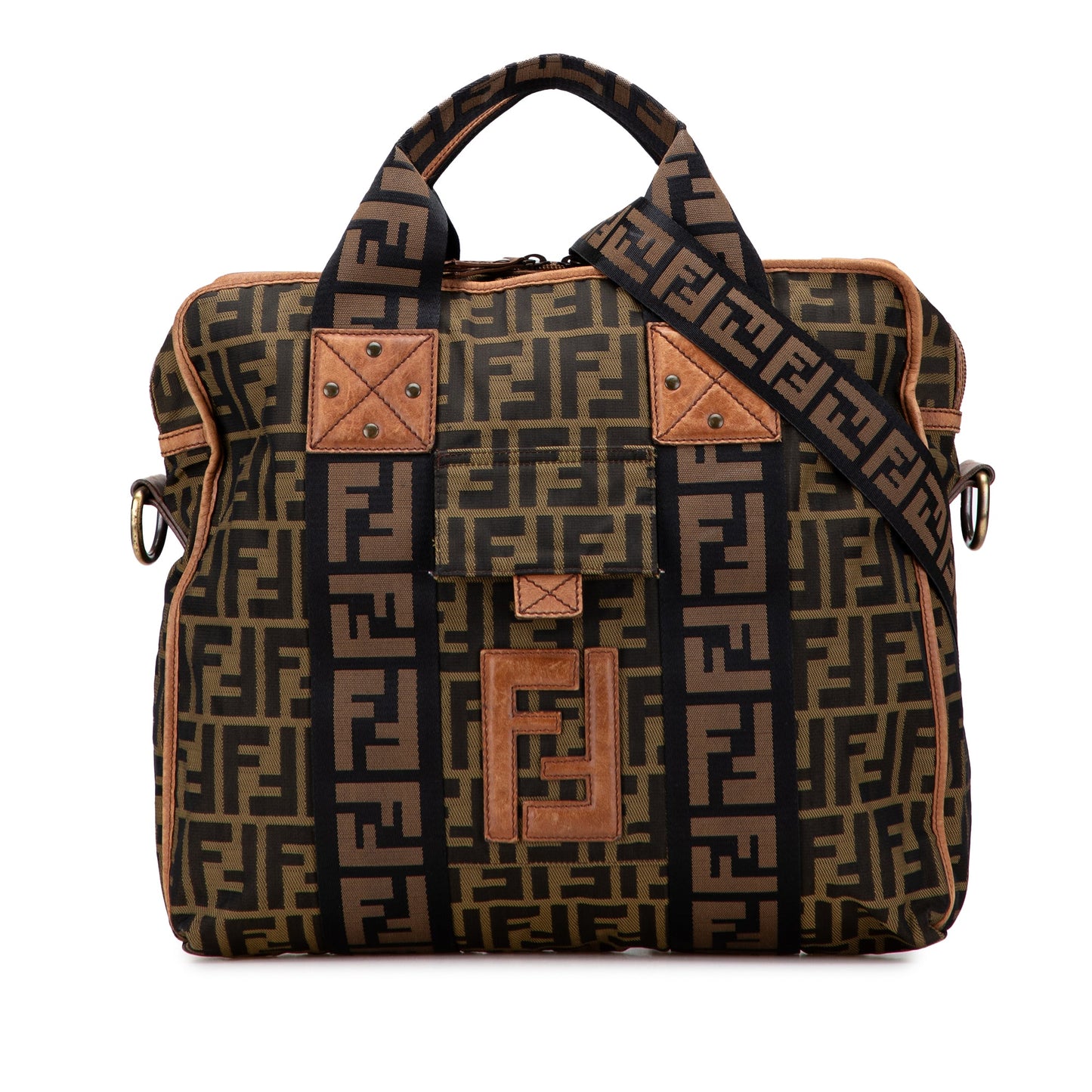 Fendi Zucca Canvas FF Satchel