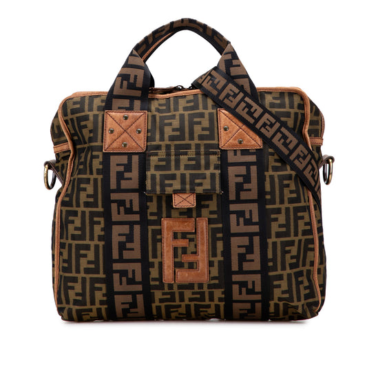 Fendi Zucca Canvas FF Satchel