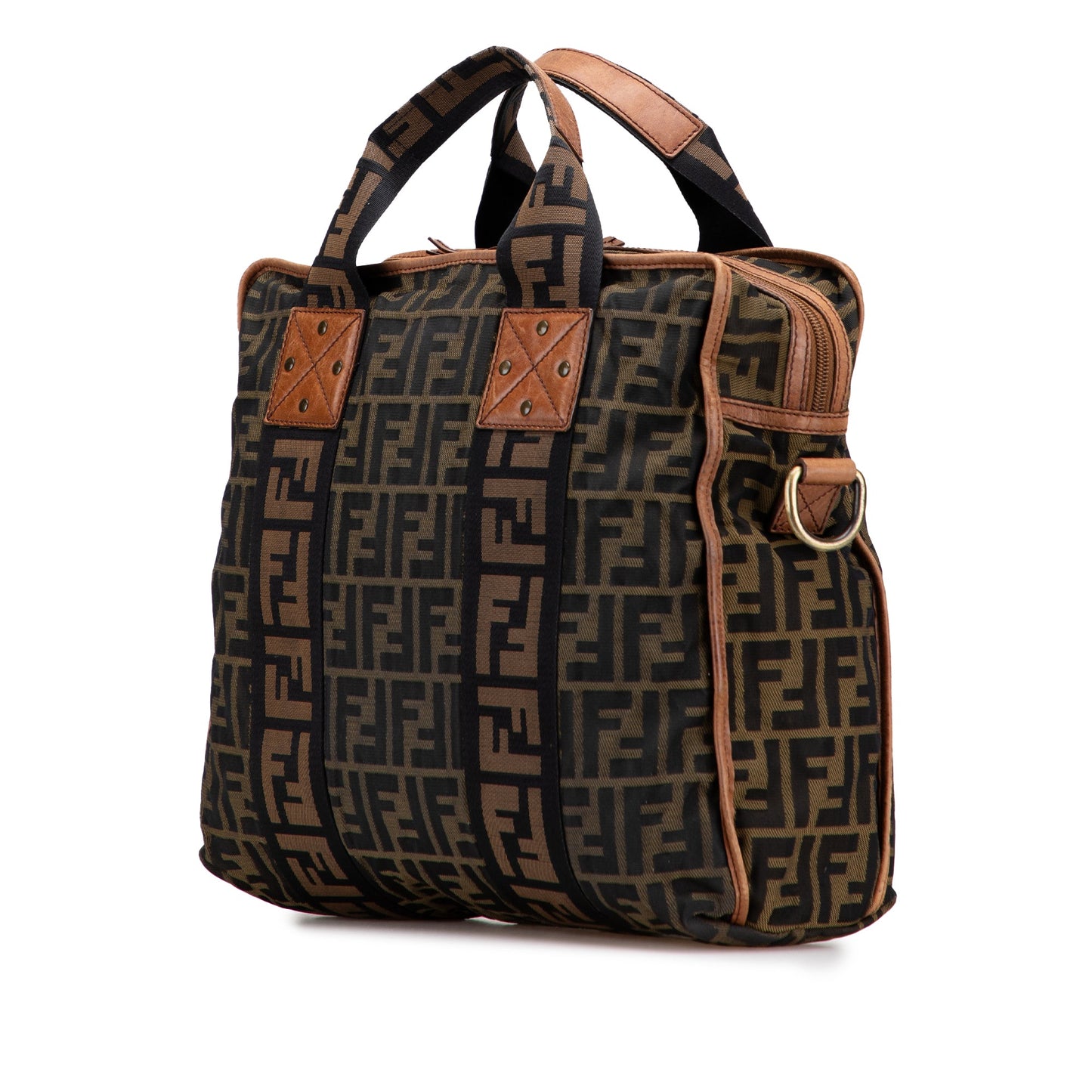 Fendi Zucca Canvas FF Satchel