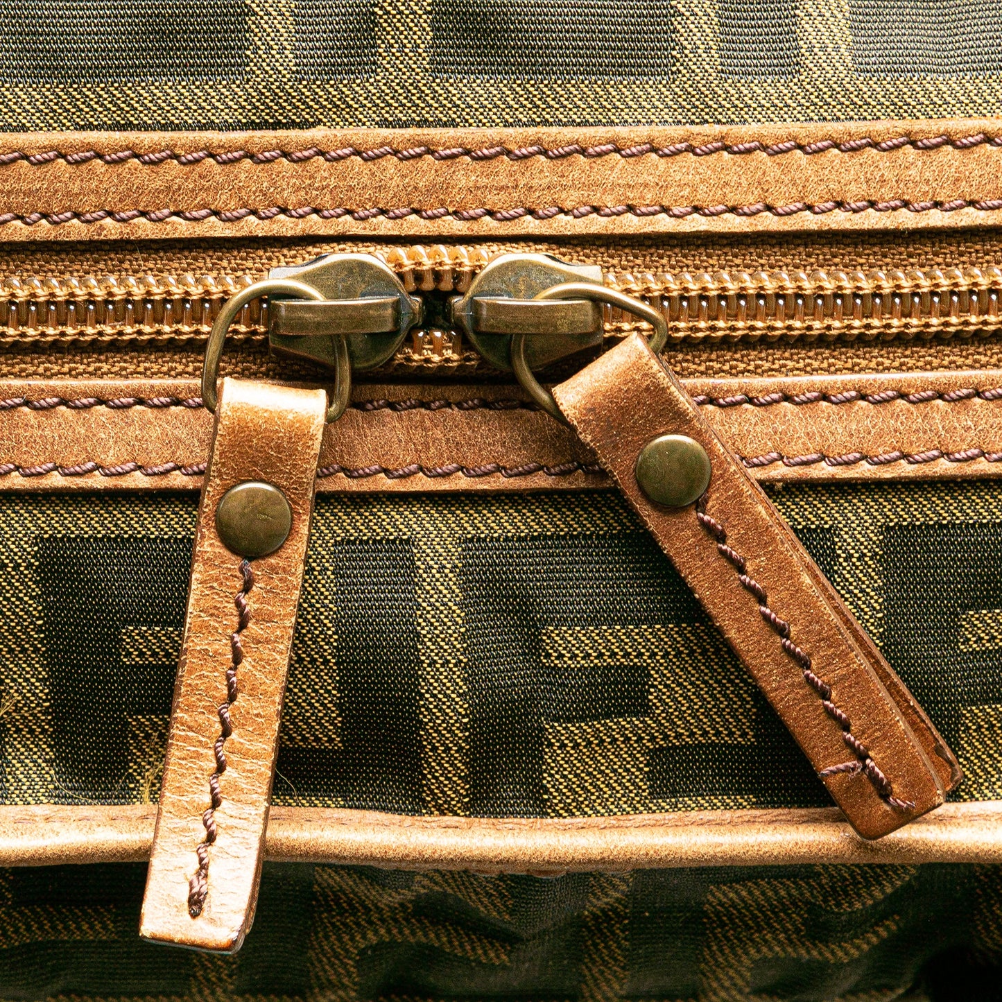 Fendi Zucca Canvas FF Satchel