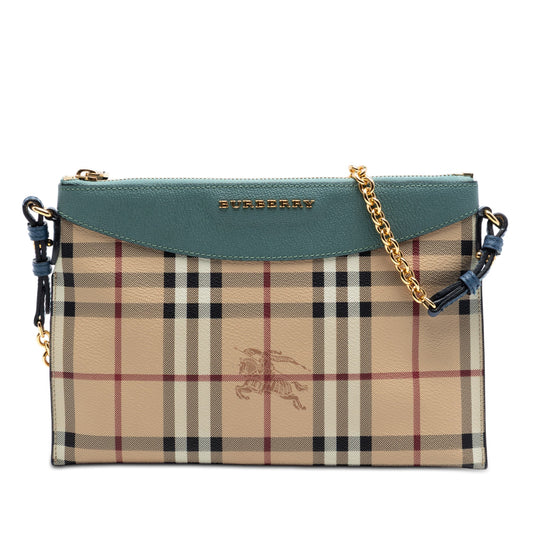 Burberry Haymarket Check Coated Canvas Peyton Crossbody