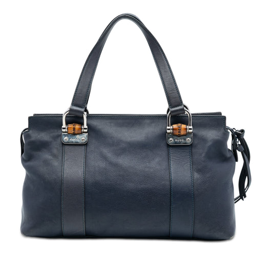Gucci Leather Bamboo Bar Satchel