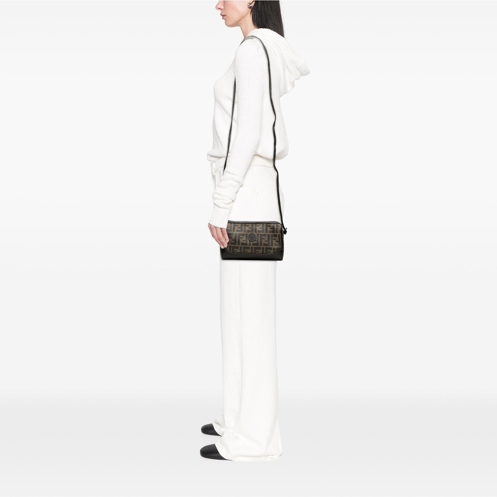 Fendi Zucca Coated Canvas Crossbody
