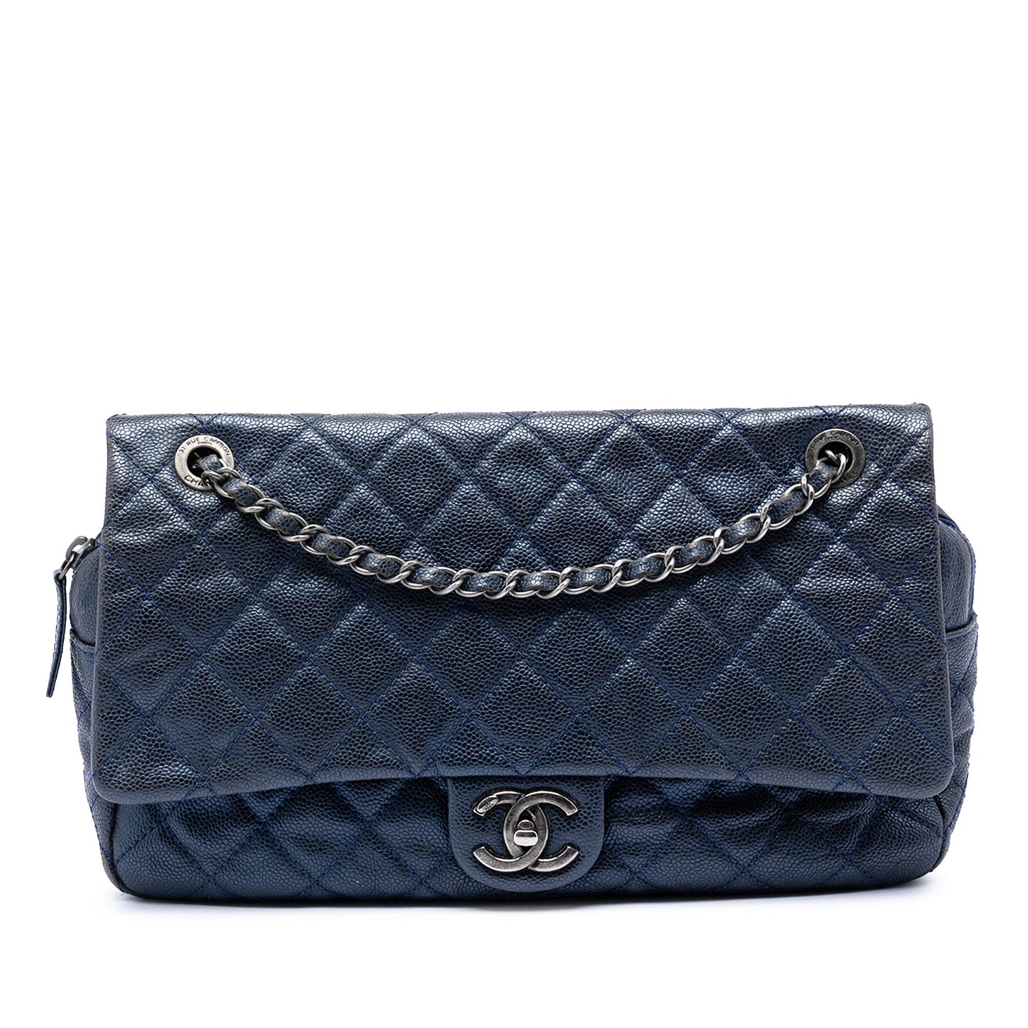 Chanel Jumbo Quilted Caviar Easy Flap