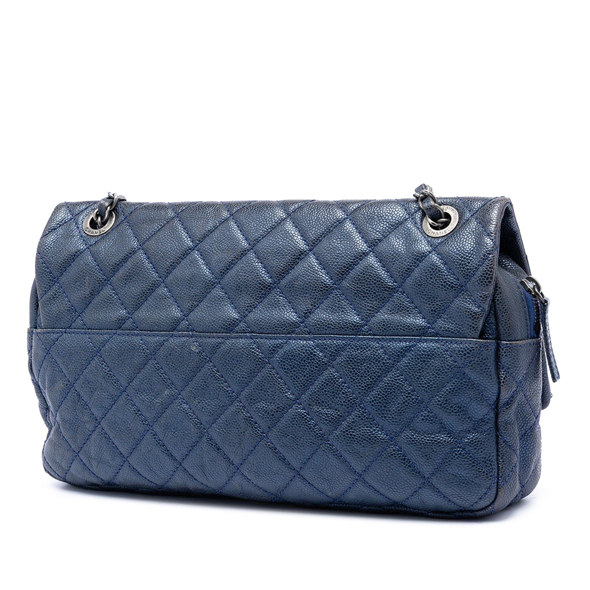 Chanel Jumbo Quilted Caviar Easy Flap
