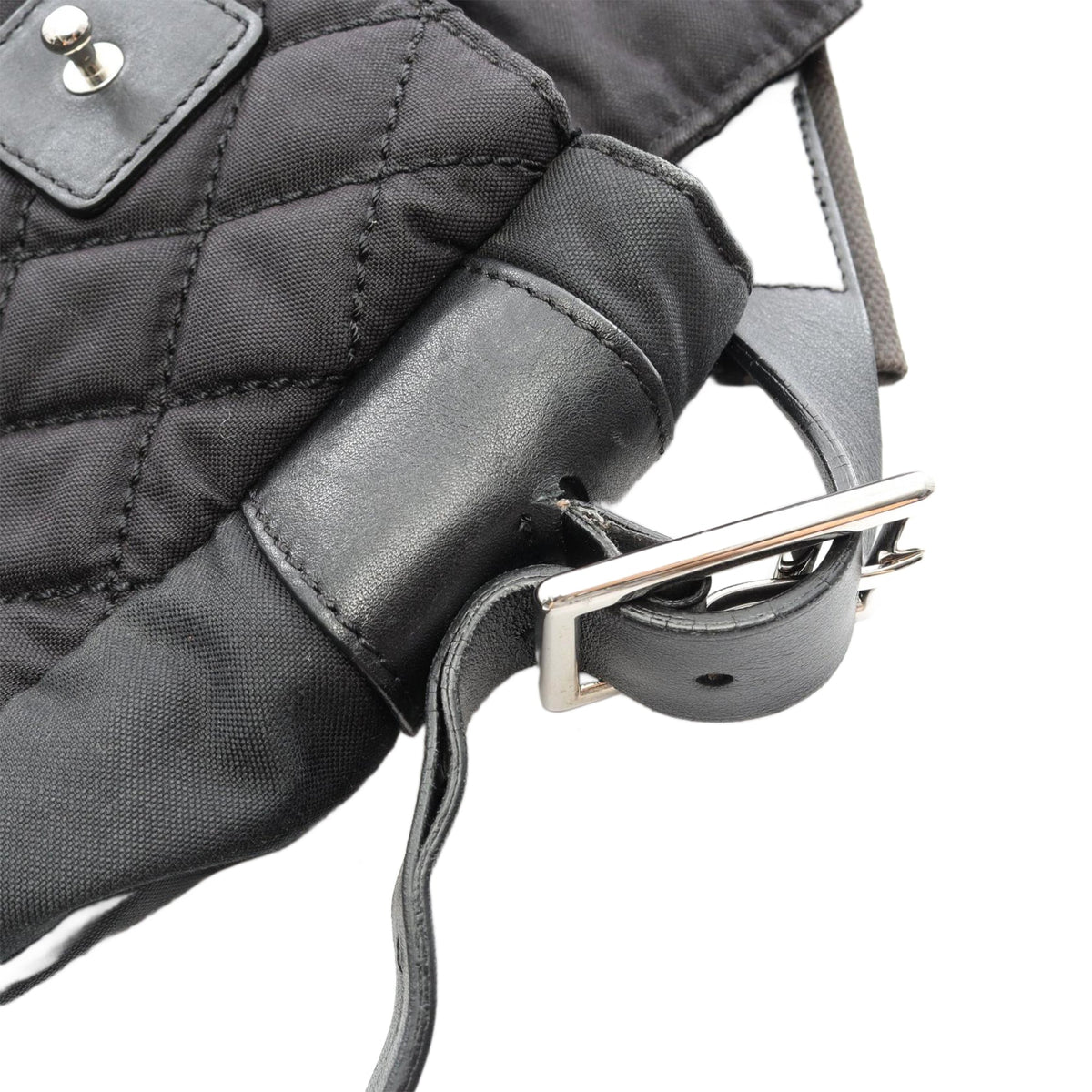 Chanel Sport Line Quilted Nylon Flap — Black
