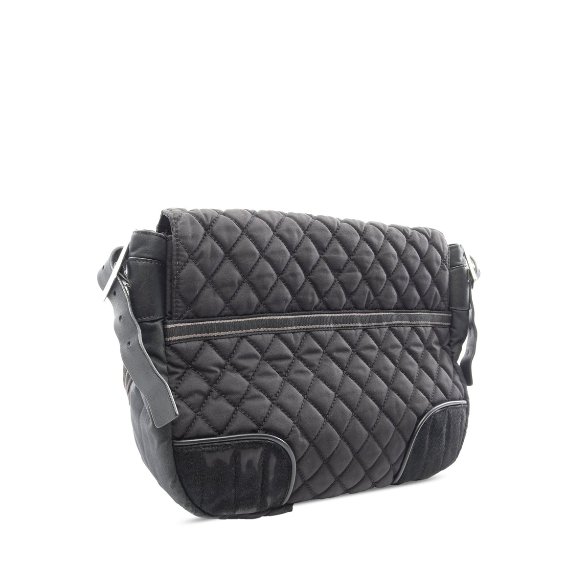 Chanel Sport Line Quilted Nylon Flap — Black