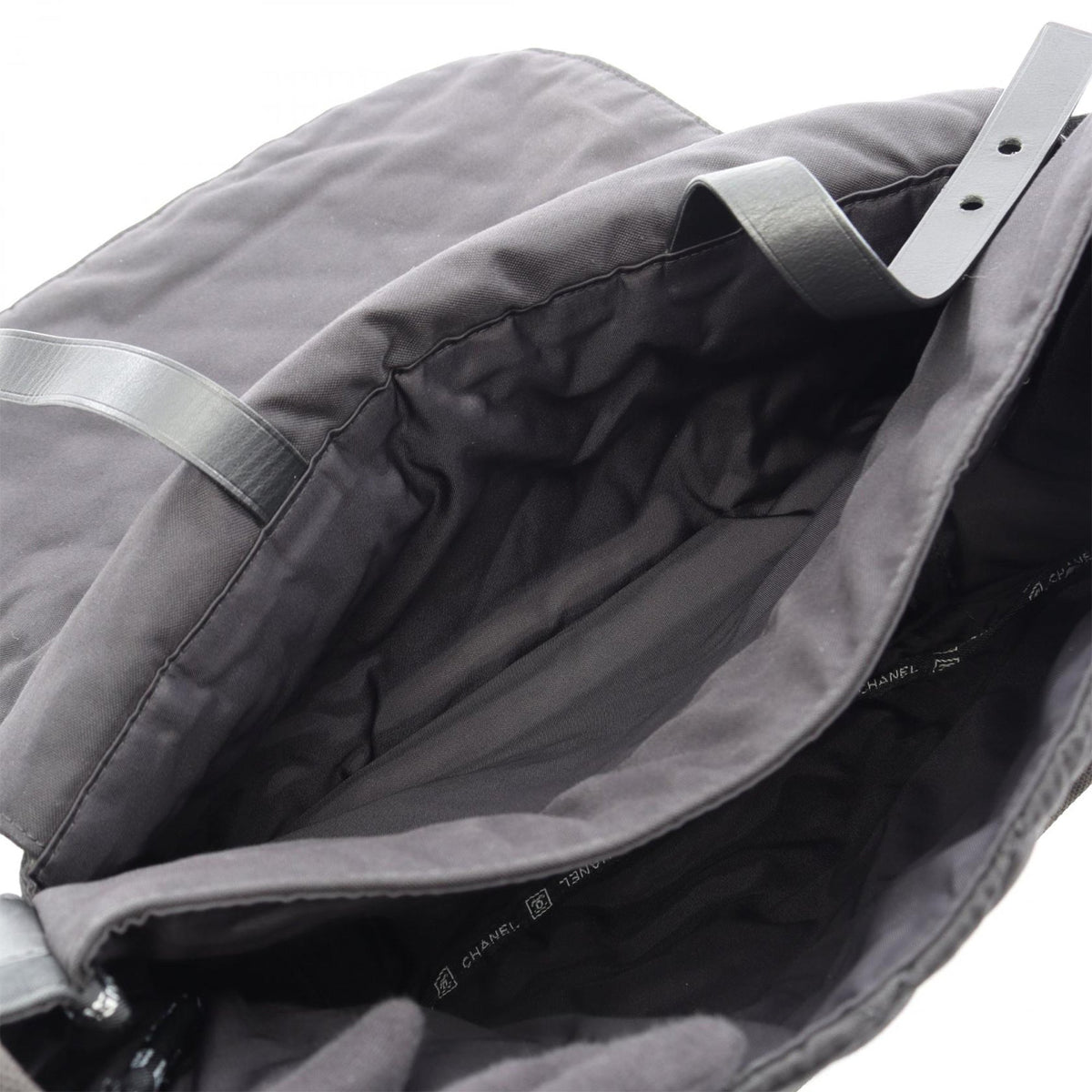 Chanel Sport Line Quilted Nylon Flap — Black