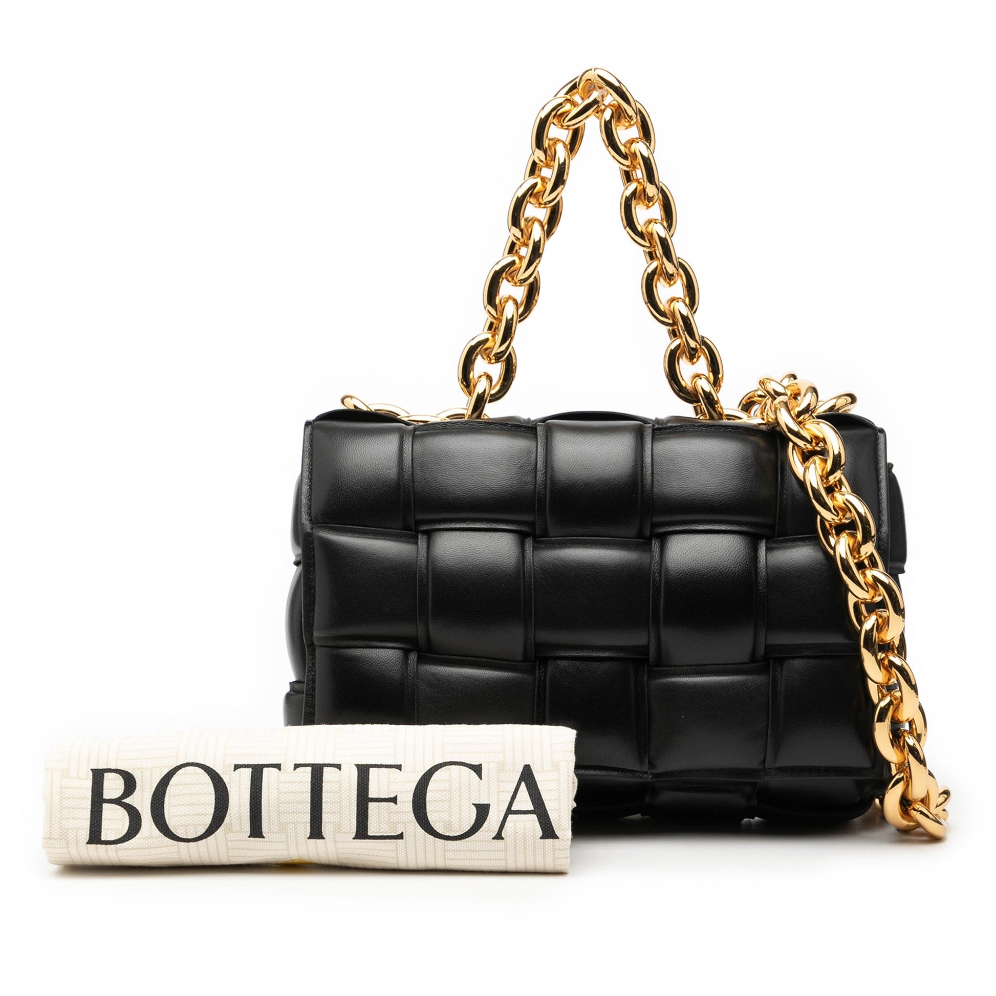 Bottega Veneta Nappa Intrecciato Padded Chain Cassette Satchel