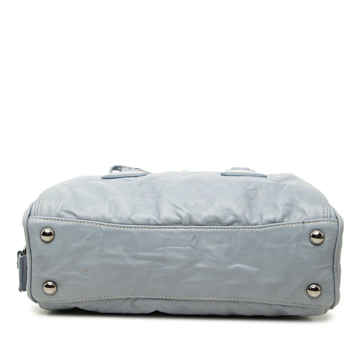 Prada Nappa Antique Re Edition 2001 Top Handle Bag — Blue