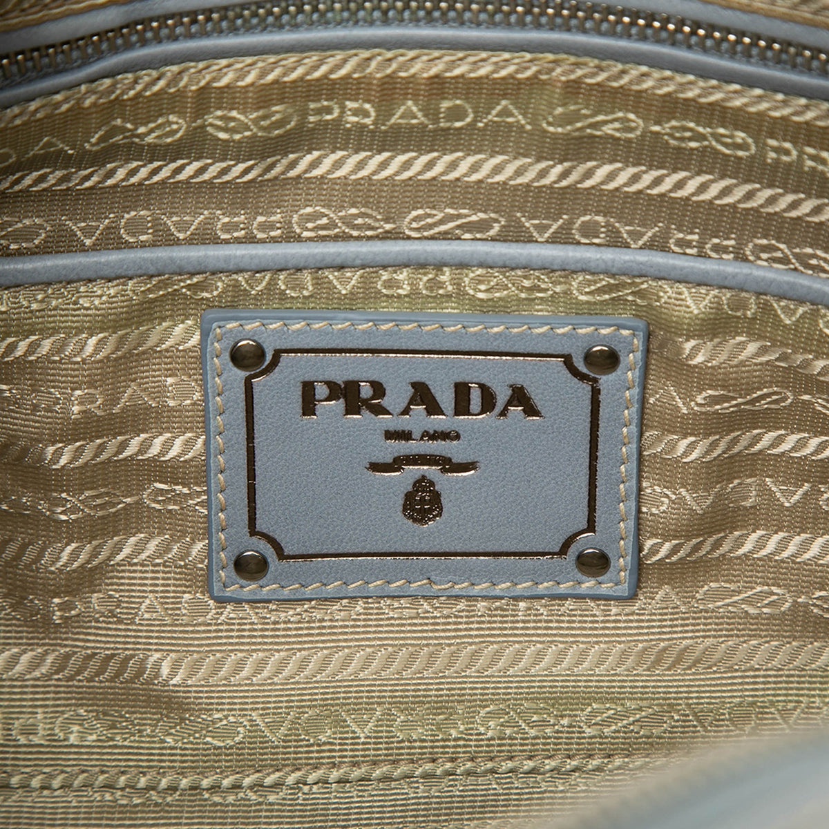 Prada Nappa Antique Re Edition 2001 Top Handle Bag — Blue