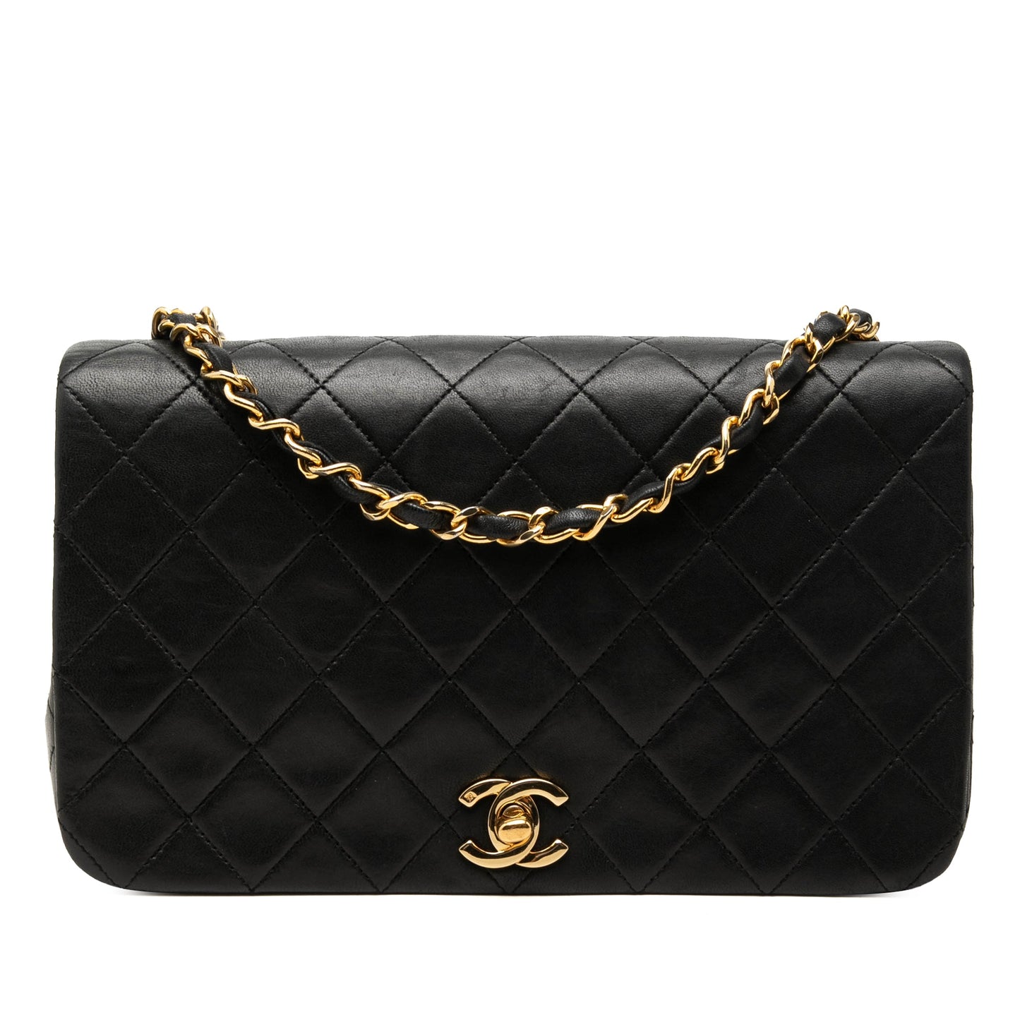 Chanel CC Quilted Lambskin Full Single Flap