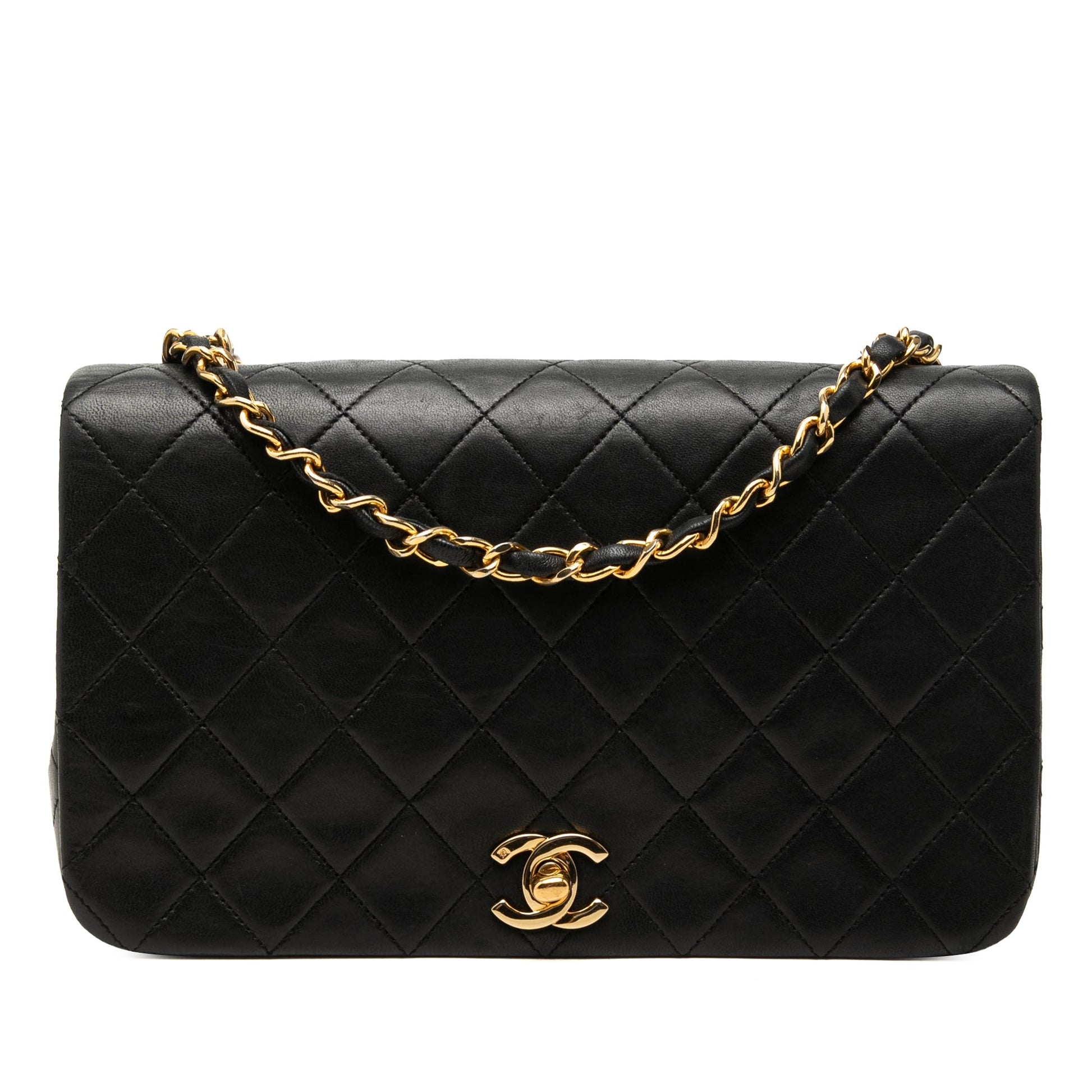 Chanel CC Quilted Lambskin Full Single Flap