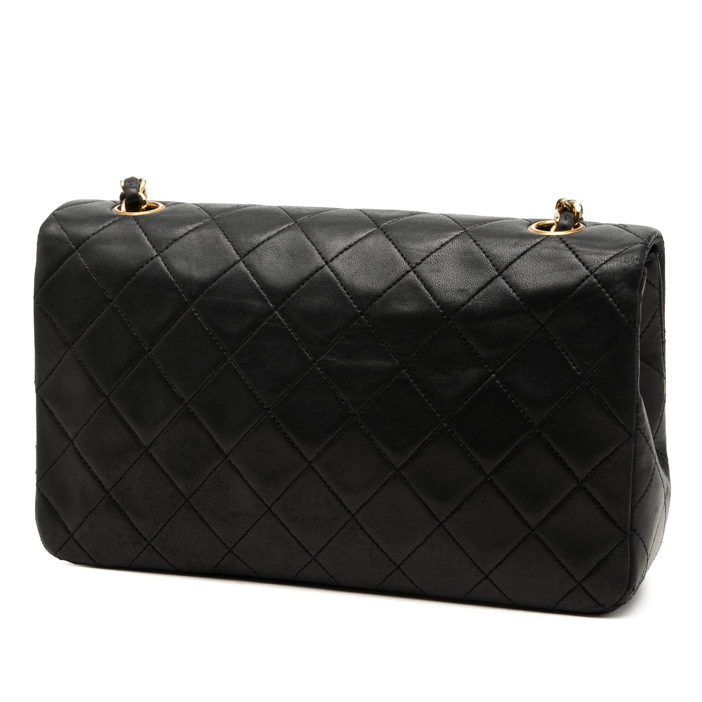Chanel CC Quilted Lambskin Full Single Flap