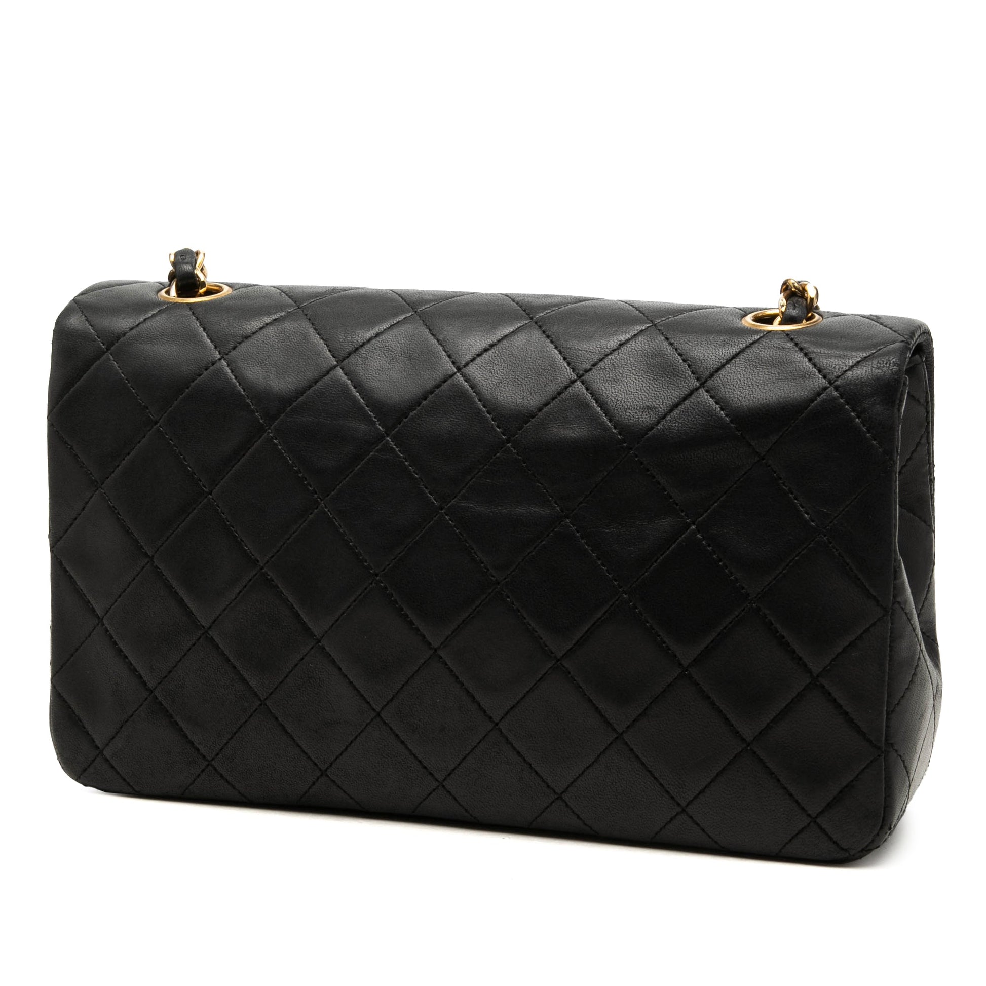 Chanel CC Quilted Lambskin Full Single Flap