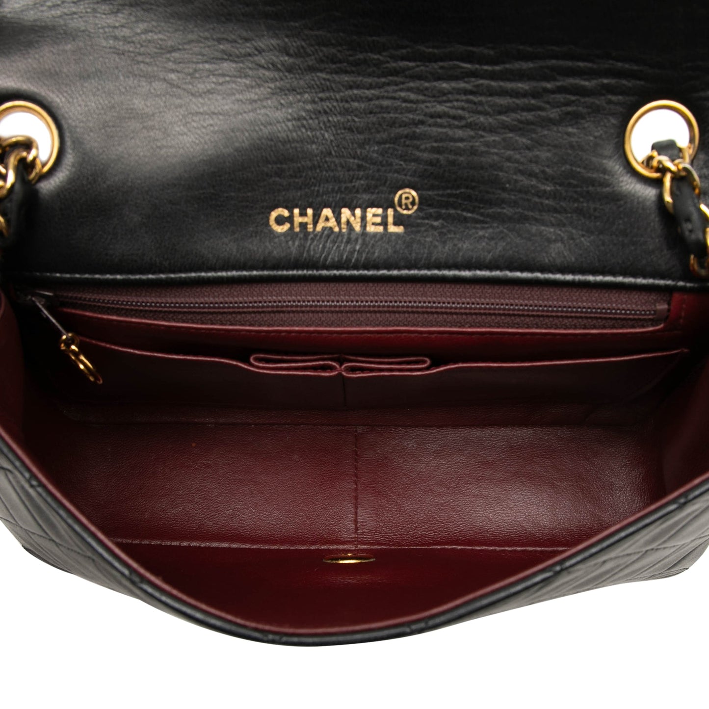 Chanel CC Quilted Lambskin Full Single Flap