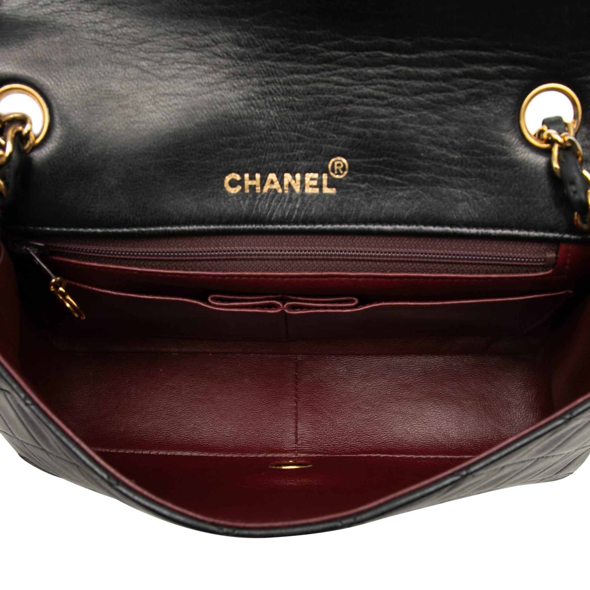 Chanel CC Quilted Lambskin Full Single Flap