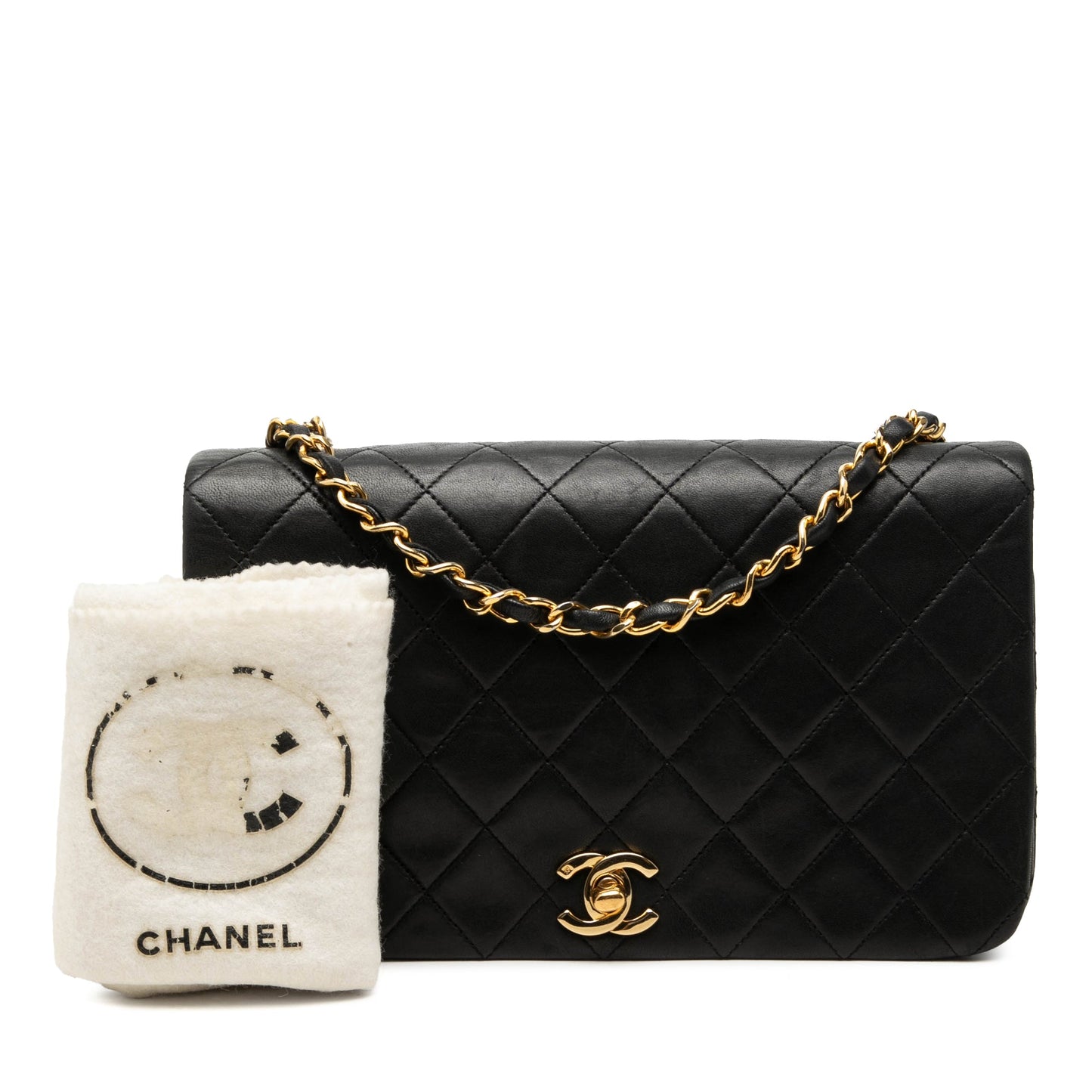 Chanel CC Quilted Lambskin Full Single Flap