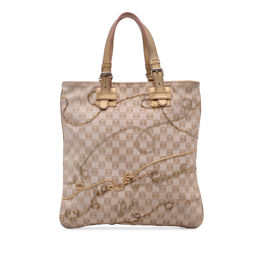 LOEWE Anagram Canvas Embroidered Tote