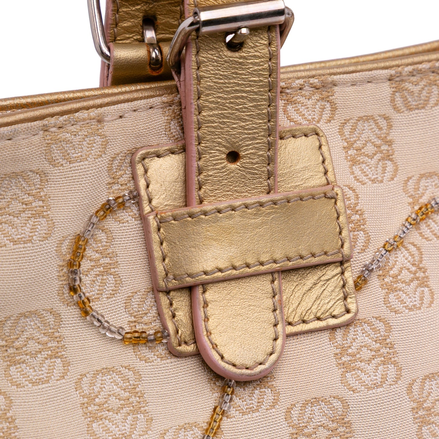 LOEWE Anagram Canvas Embroidered Tote