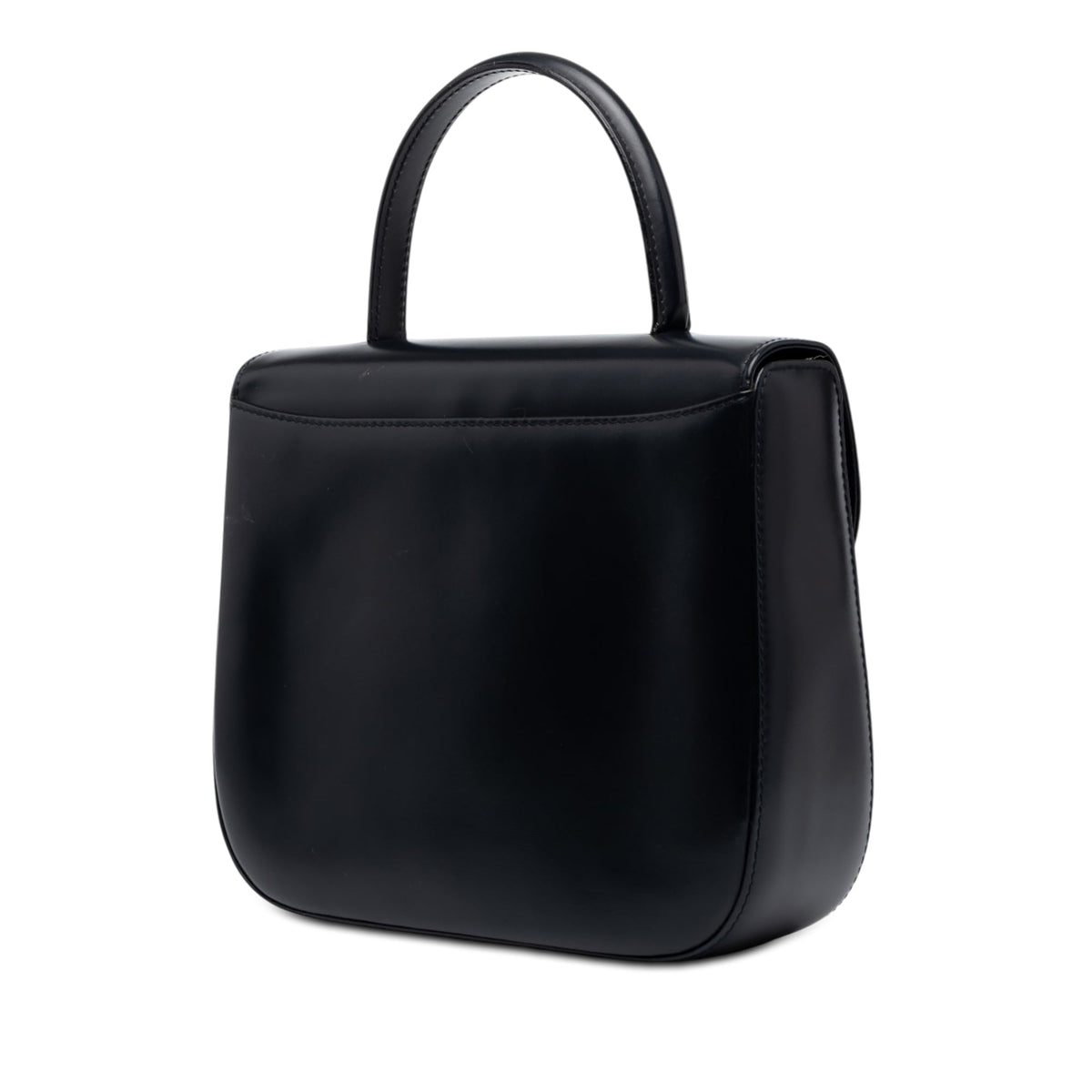 Cartier Leather Sapphire Line Handbag — Black