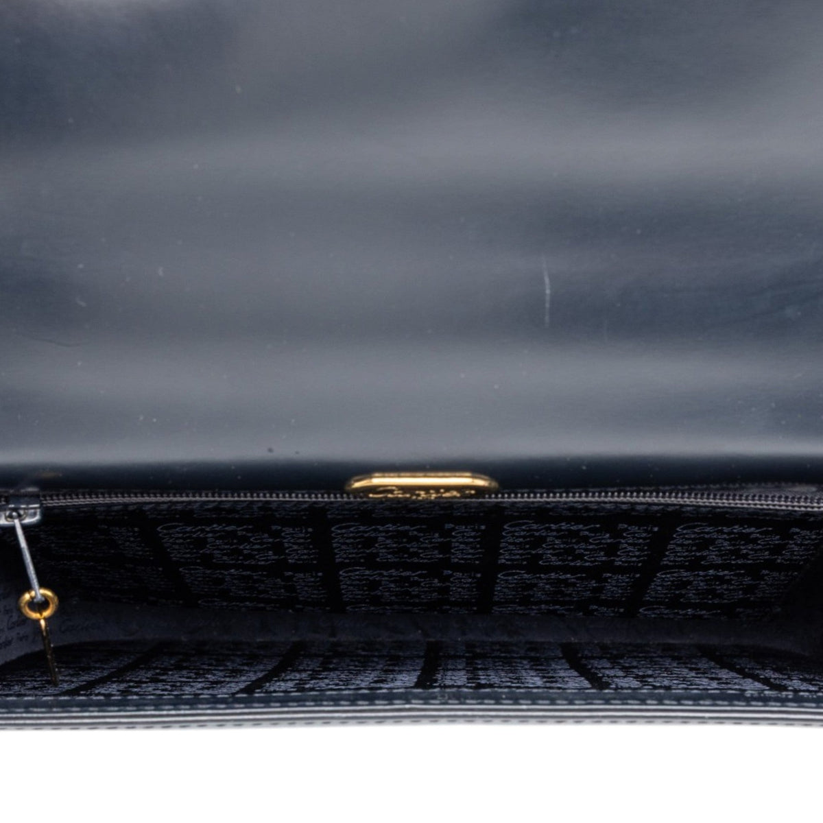 Cartier Leather Sapphire Line Handbag — Black