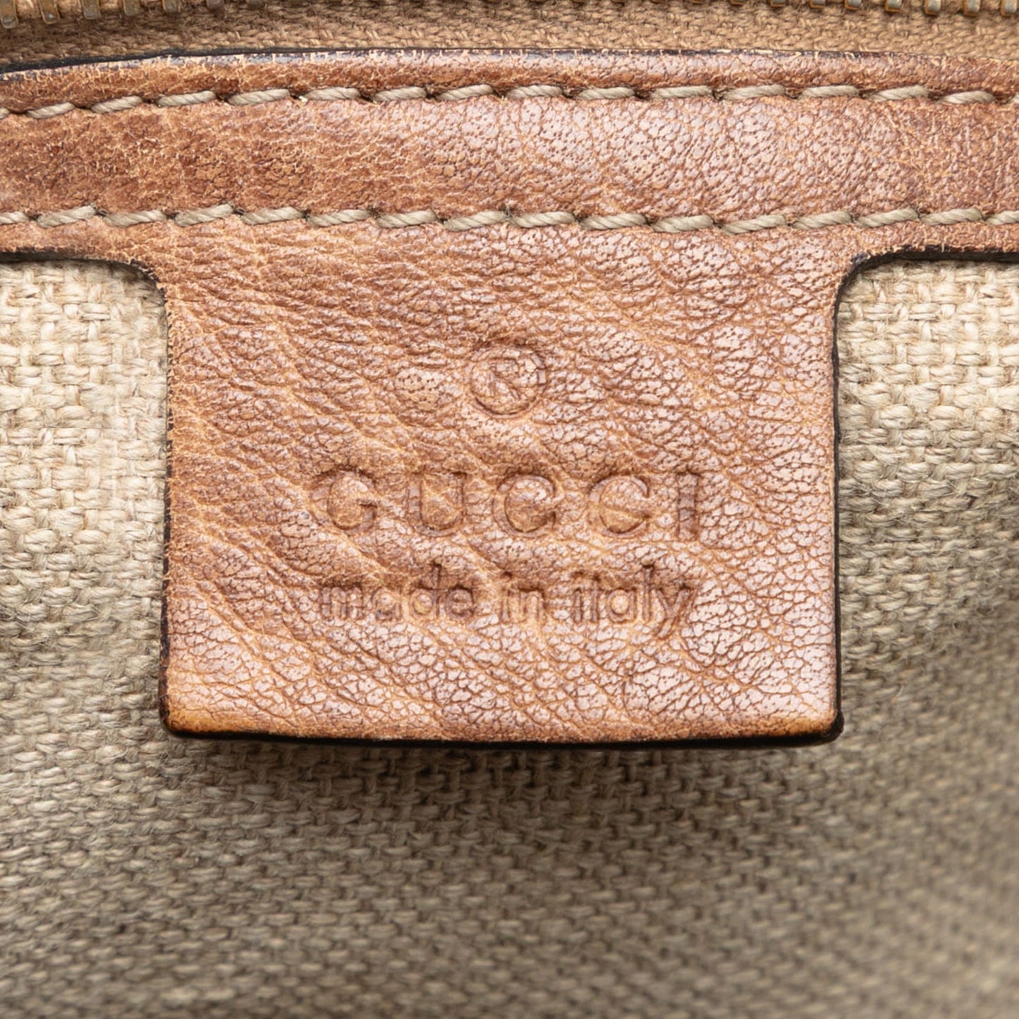 Gucci Medium Guccissima Bamboo Tassel Tote