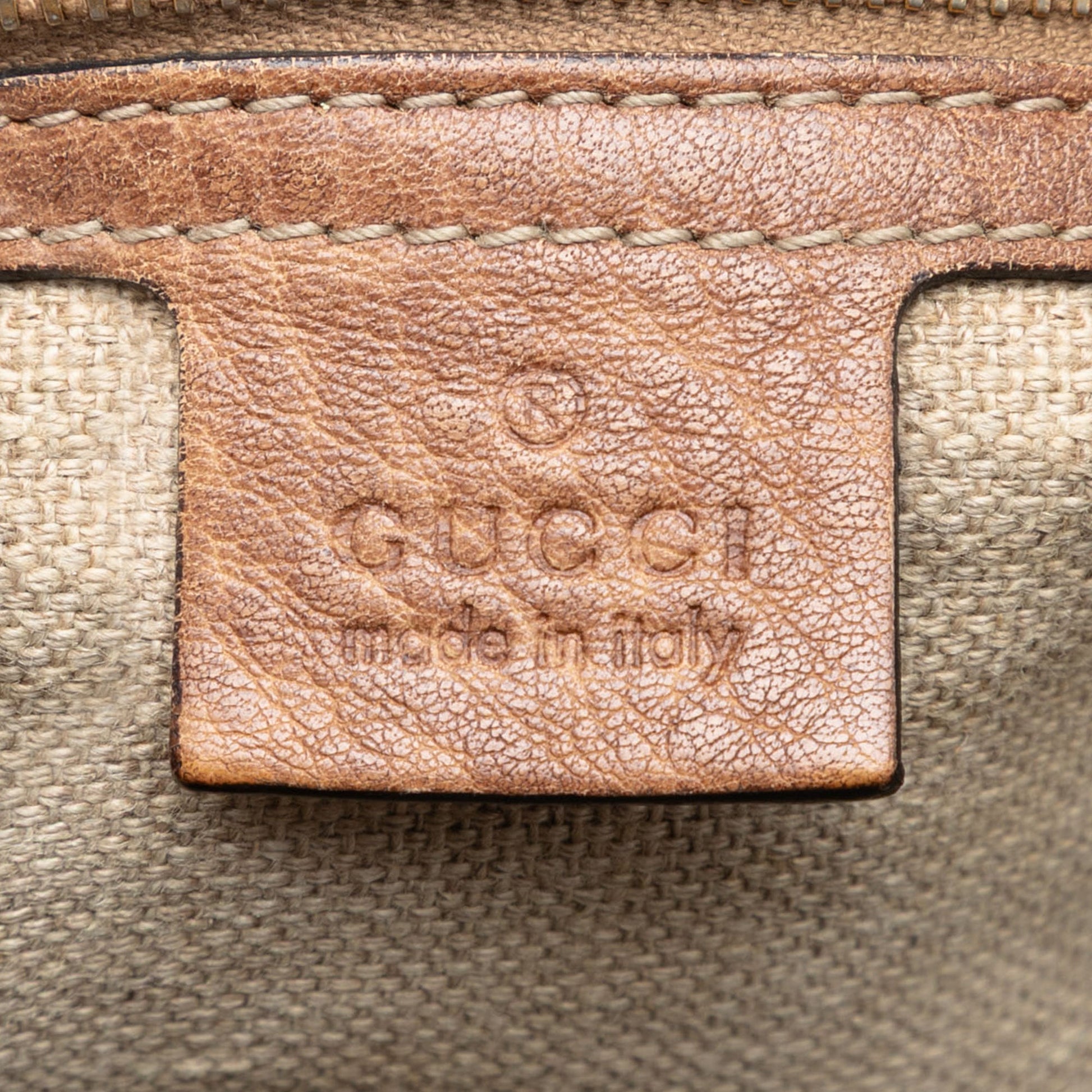 Gucci Medium Guccissima Bamboo Tassel Tote