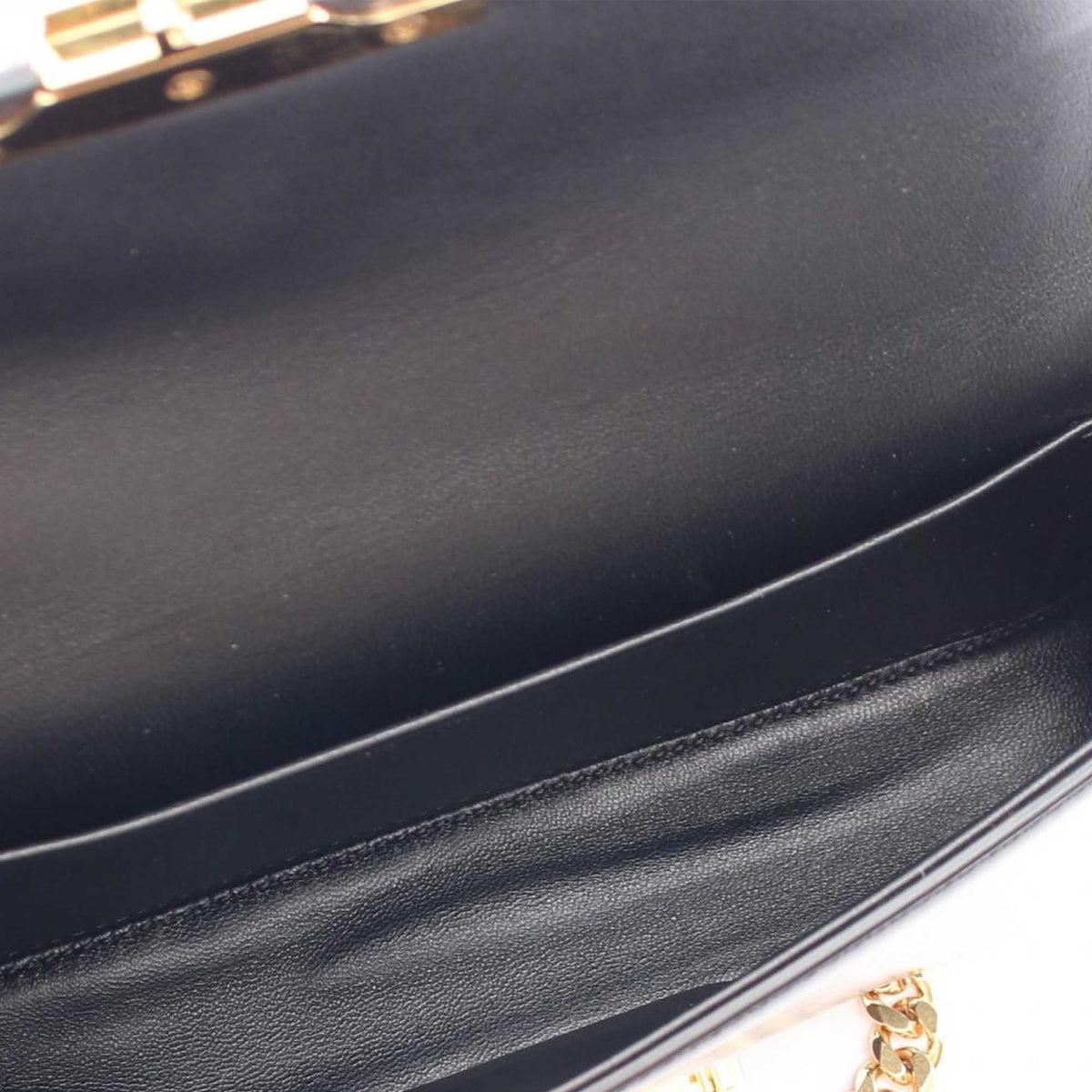 Celine Shiny Calfskin Triomphe Claude Shoulder Bag