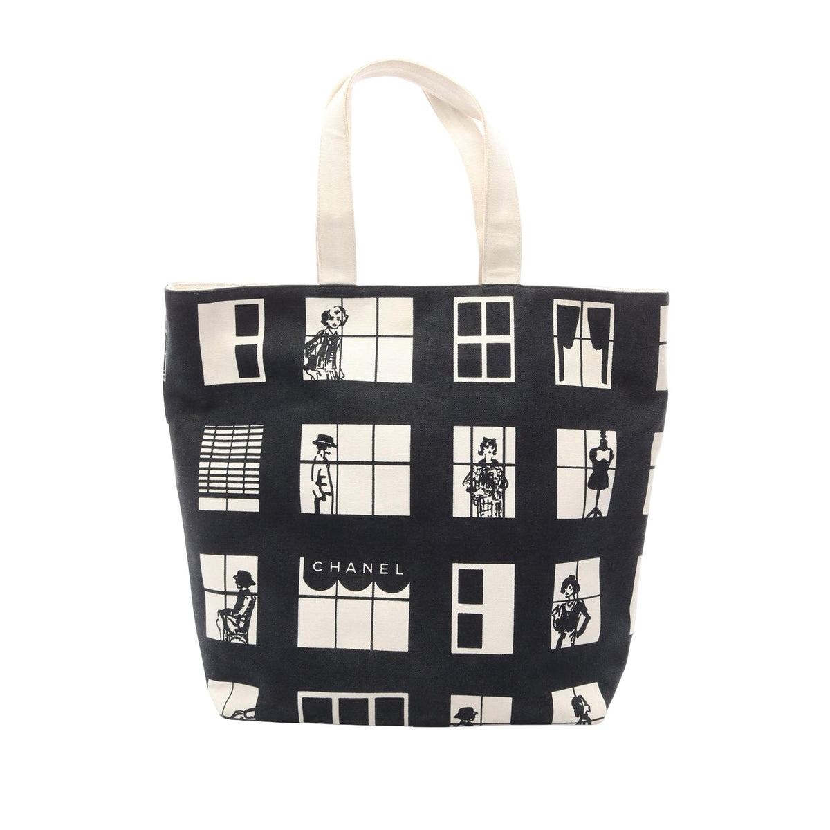 Chanel Window Line Tote — Black