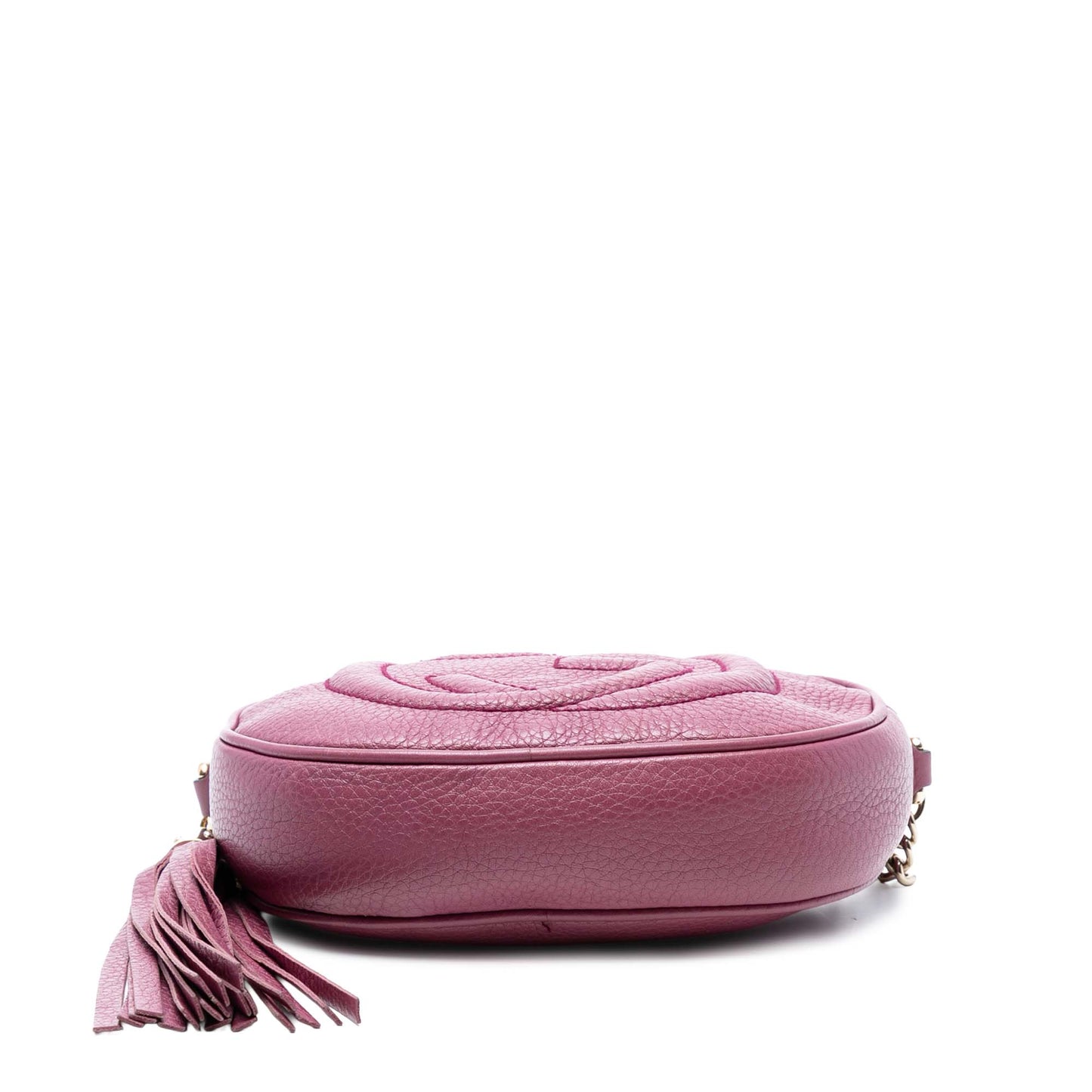 Gucci Mini Pebbled Calfskin Soho Chain Crossbody